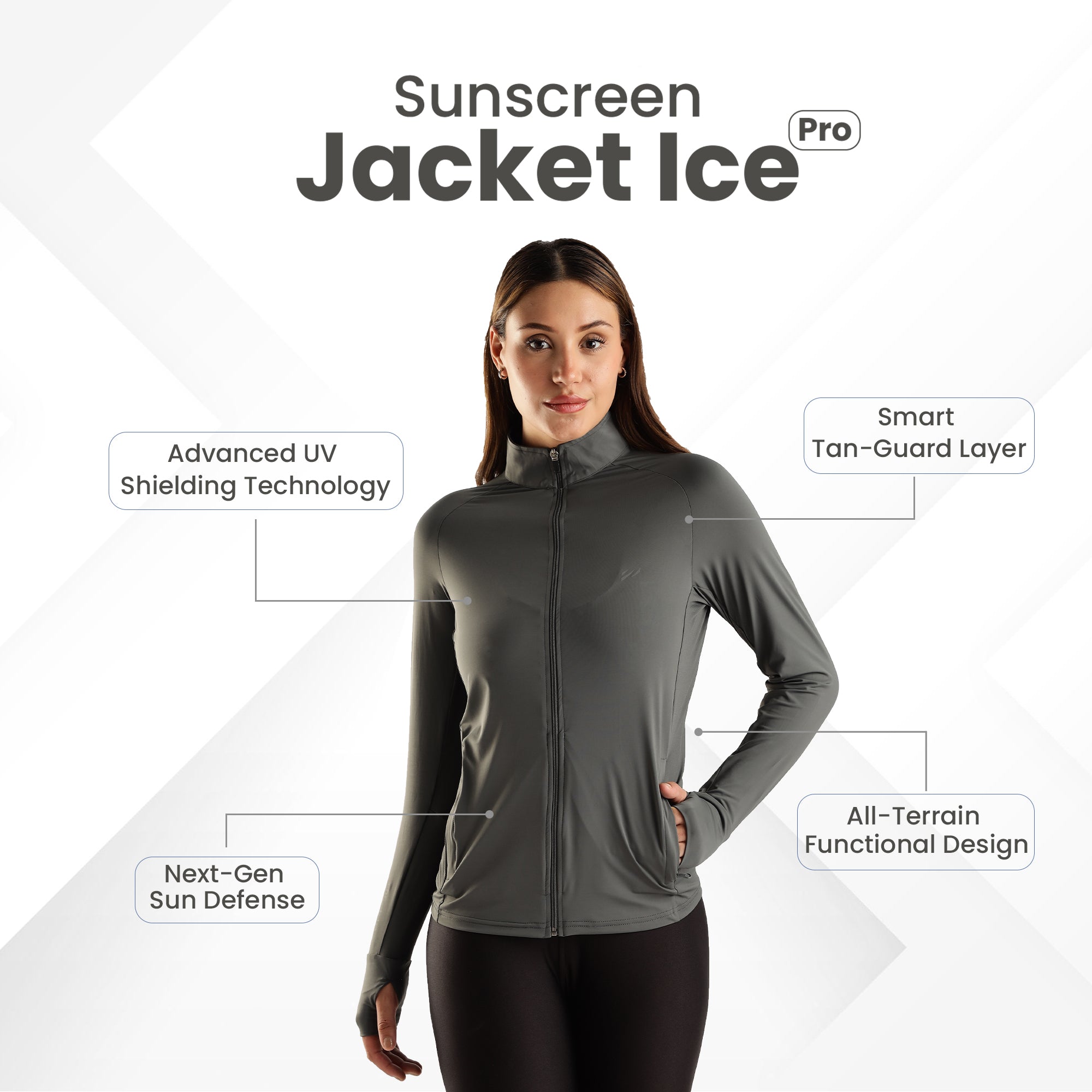 Womens Sunscreen Jacket Ice