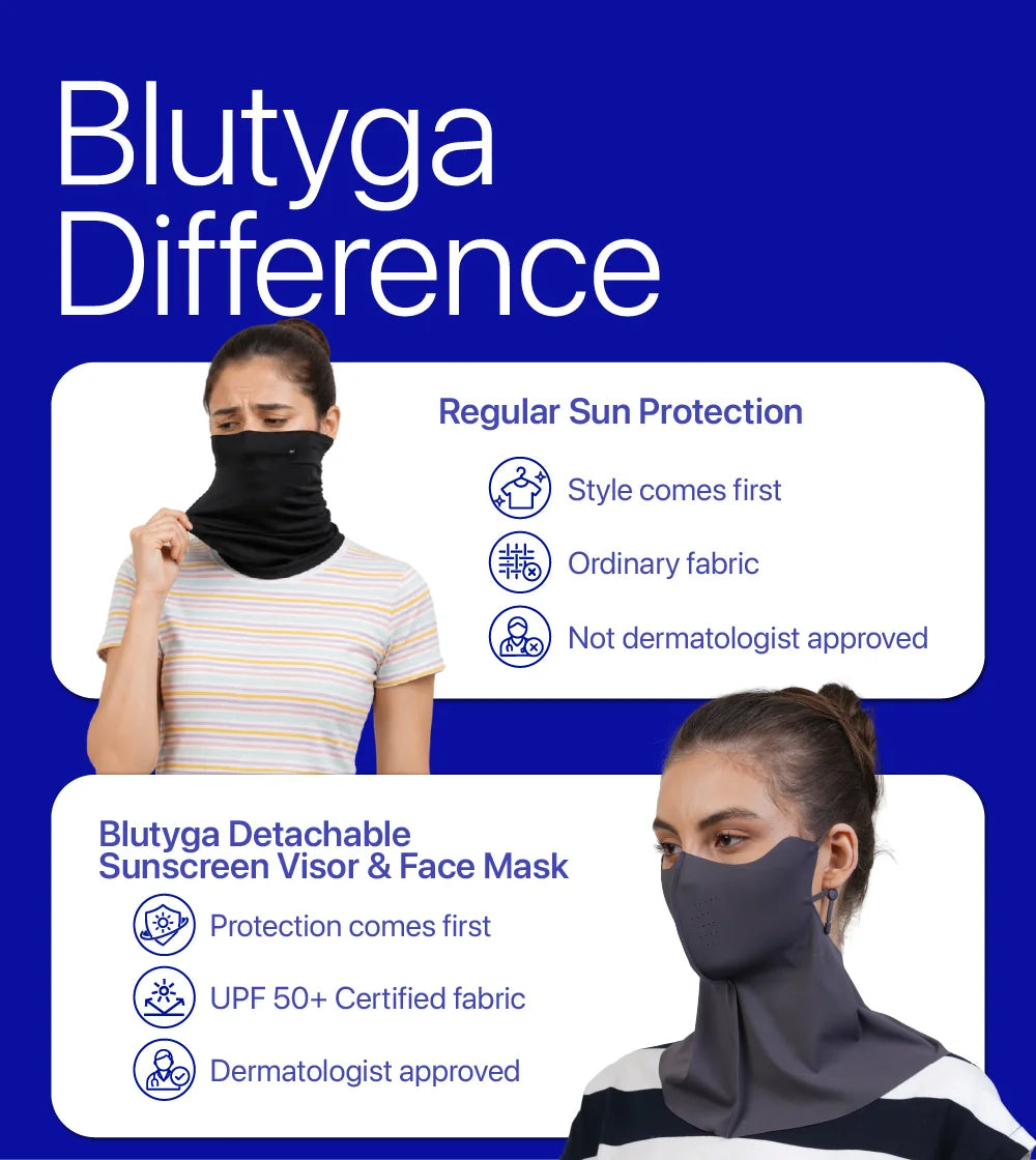 Women Sunscreen Neck Cover Mask
