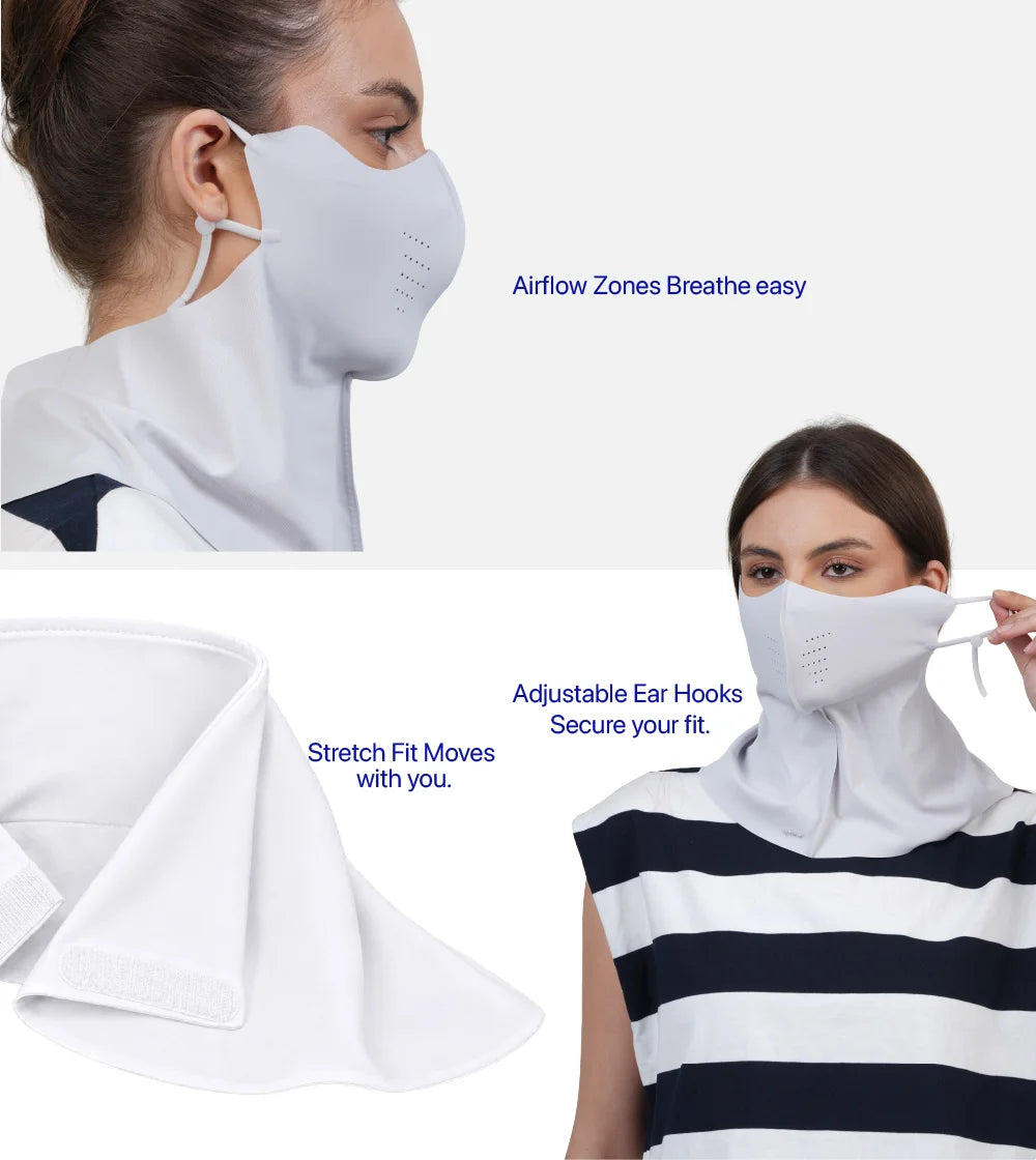 Women Sunscreen Neck Cover Mask