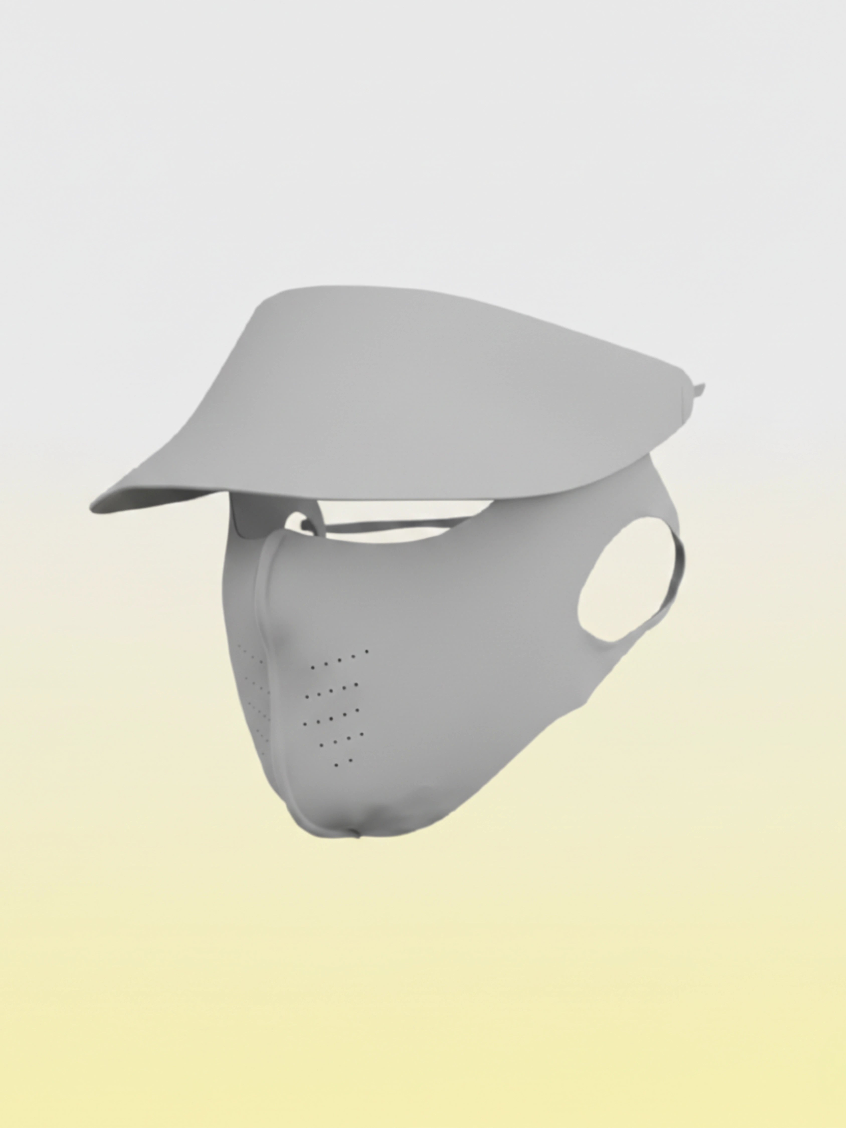 DITACHABLE Sunscreen visor & FACE mask