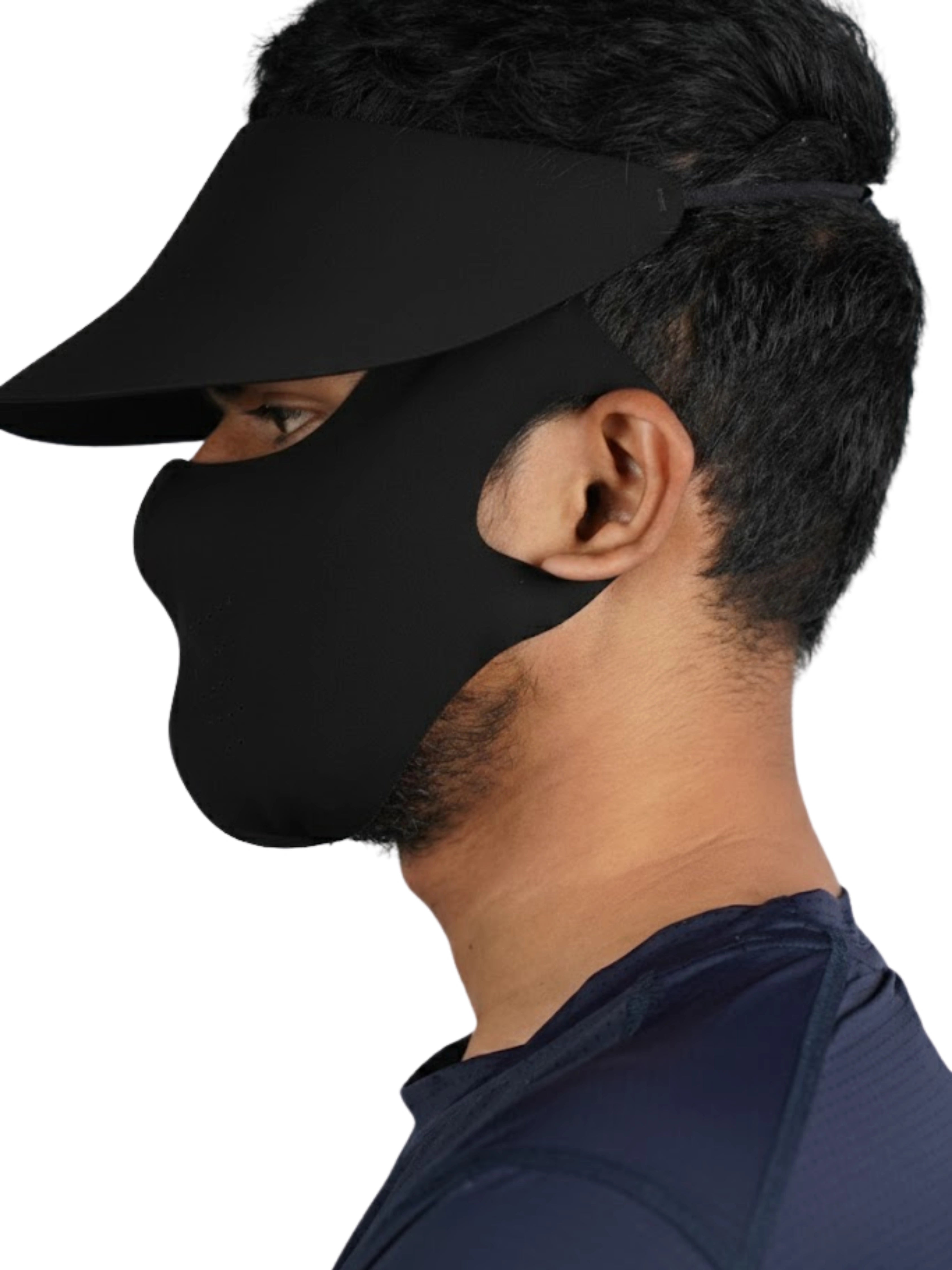 DITACHABLE Sunscreen visor & FACE mask