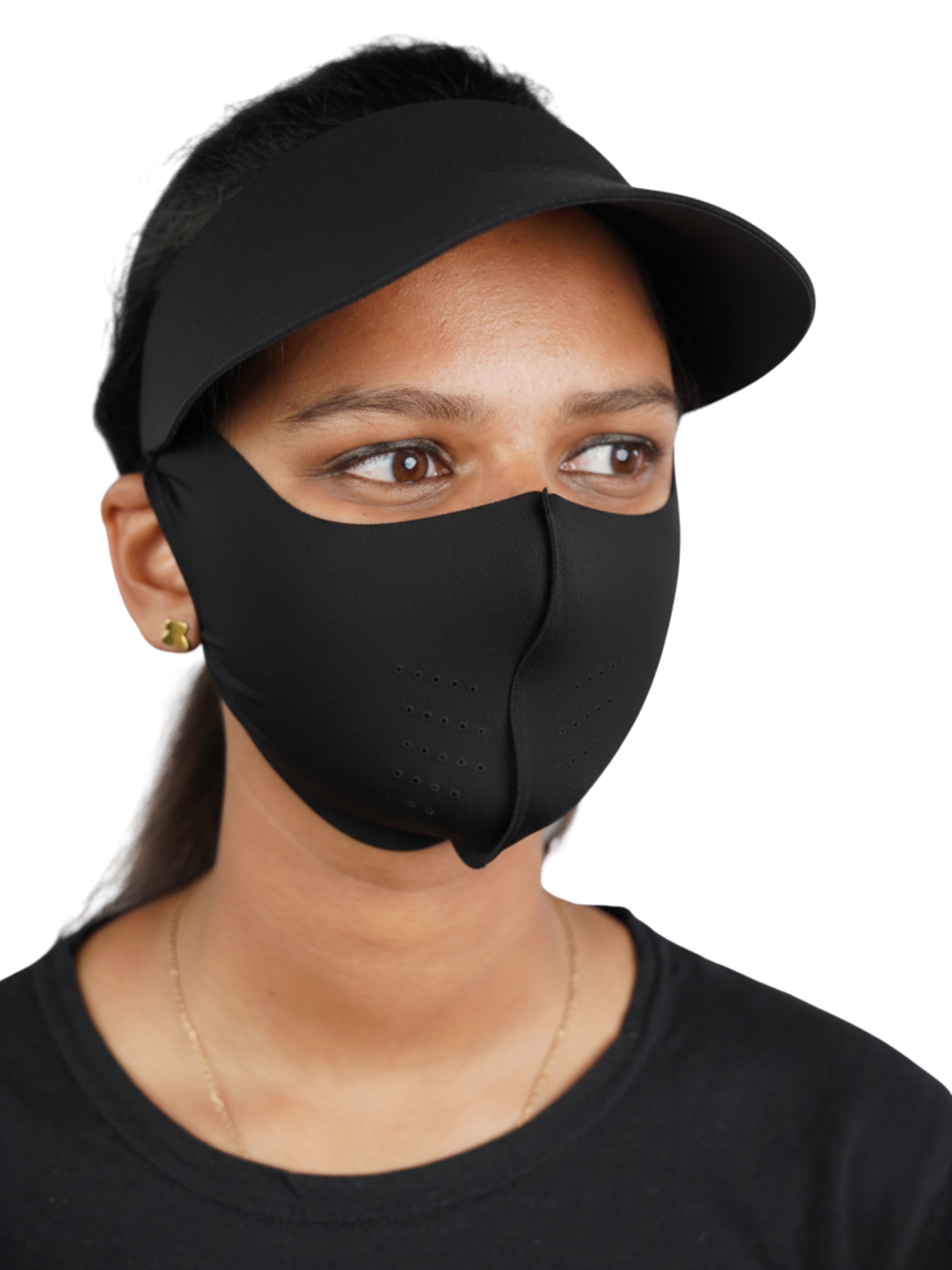 DITACHABLE Sunscreen visor & FACE mask