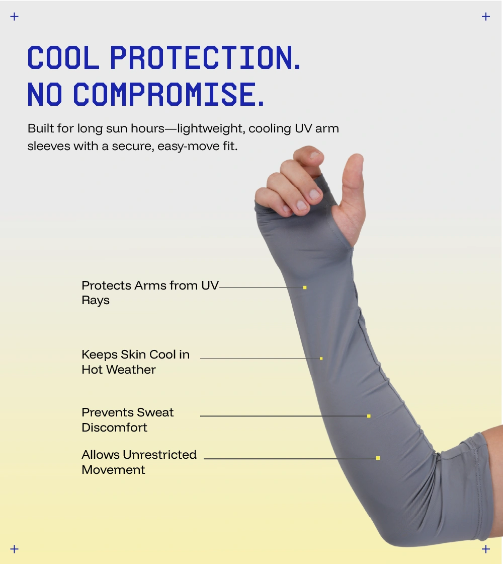 Breathable and relaxed fit sunscreen Arm sleeves 2