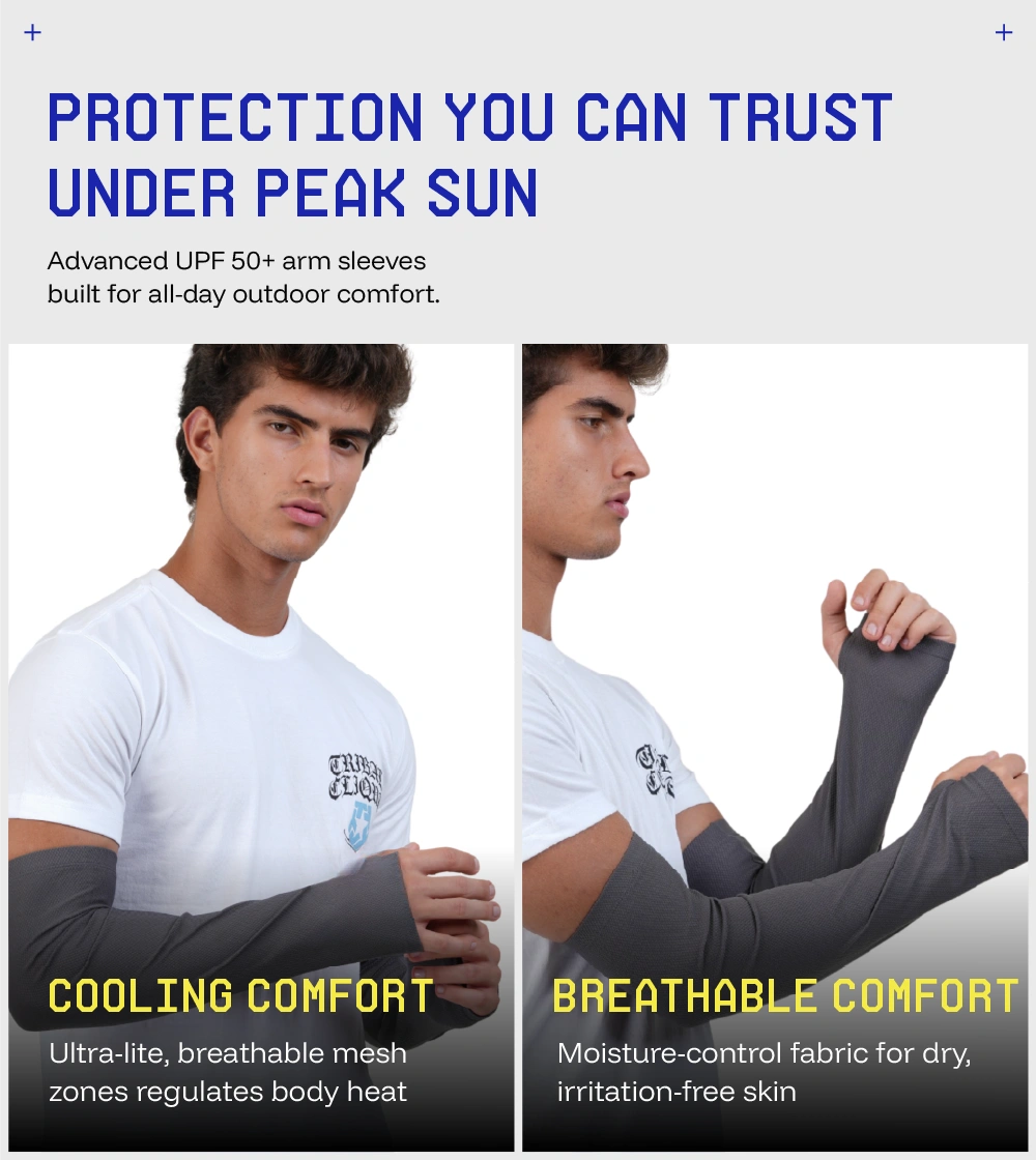 Breathable and relaxed fit sunscreen Arm sleeves