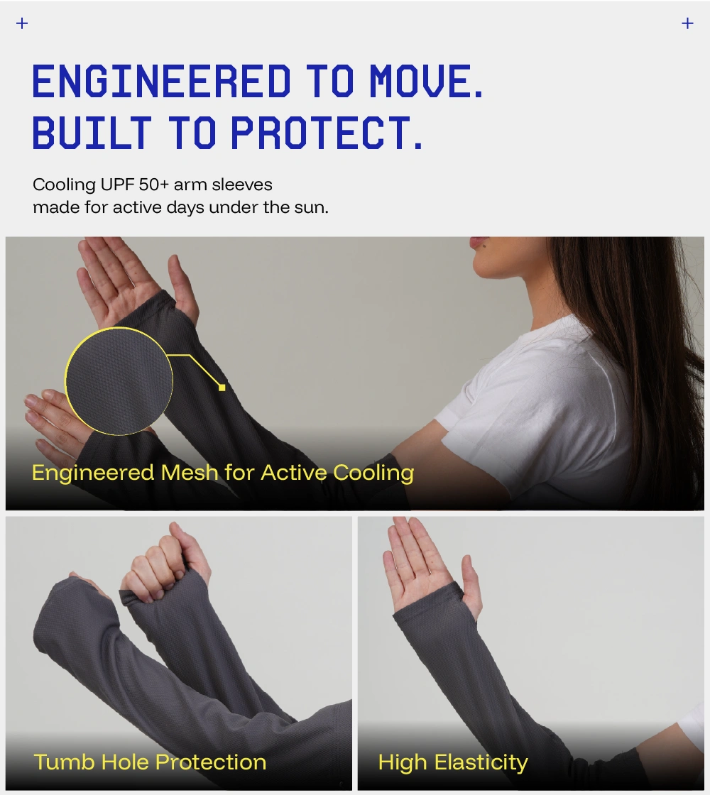 Breathable and relaxed fit sunscreen Arm sleeves