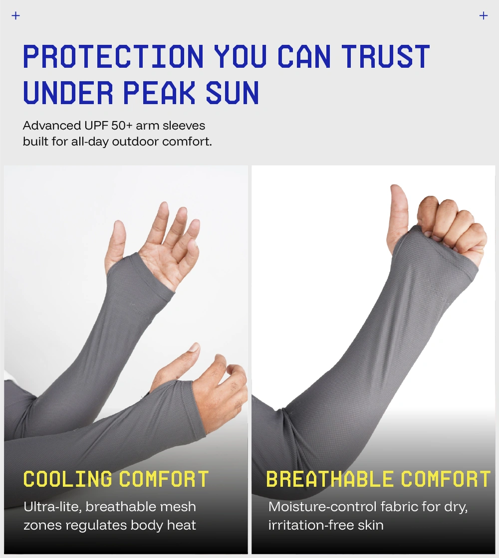 Breathable and relaxed fit sunscreen Arm sleeves