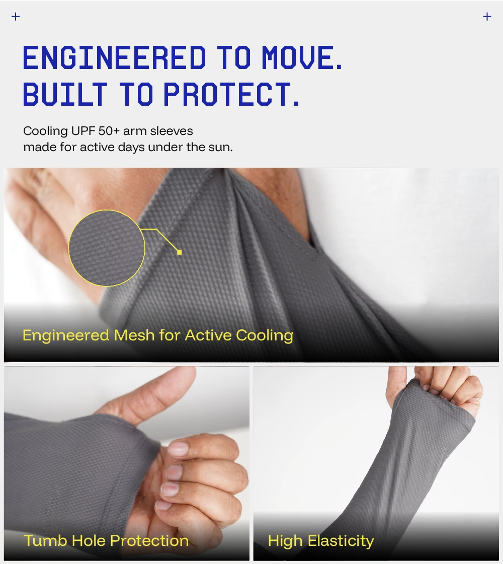 Breathable and relaxed fit sunscreen Arm sleeves