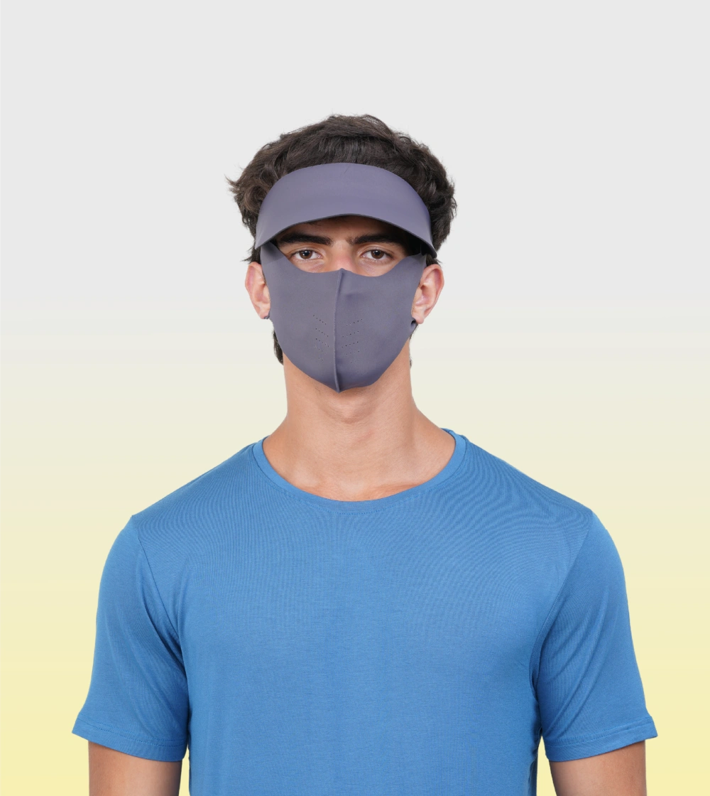 DITACHABLE Sunscreen visor & FACE mask