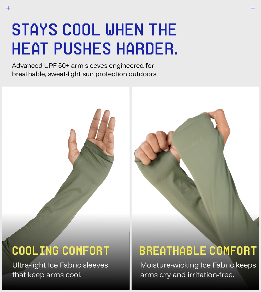 Breathable and relaxed fit sunscreen Arm sleeves 2
