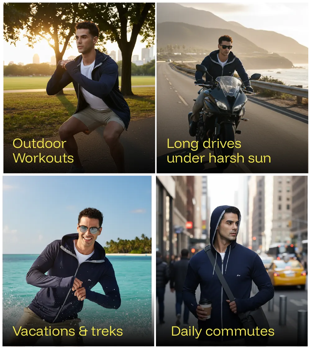 Sunscreen Jacket 2.0 - Advanced Protection from Sun & Pollution