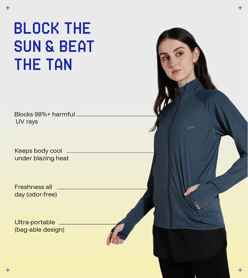Womens Sunscreen Jacket Ice
