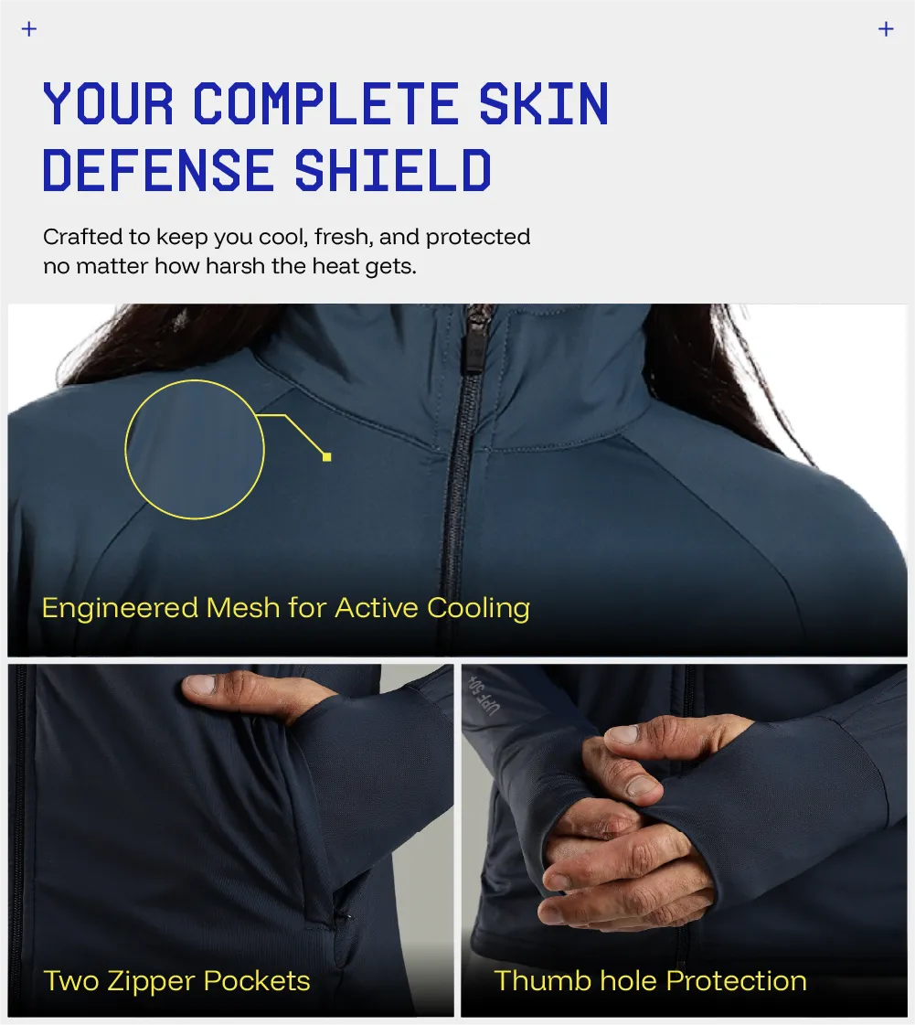 Womens Sunscreen Jacket Ice