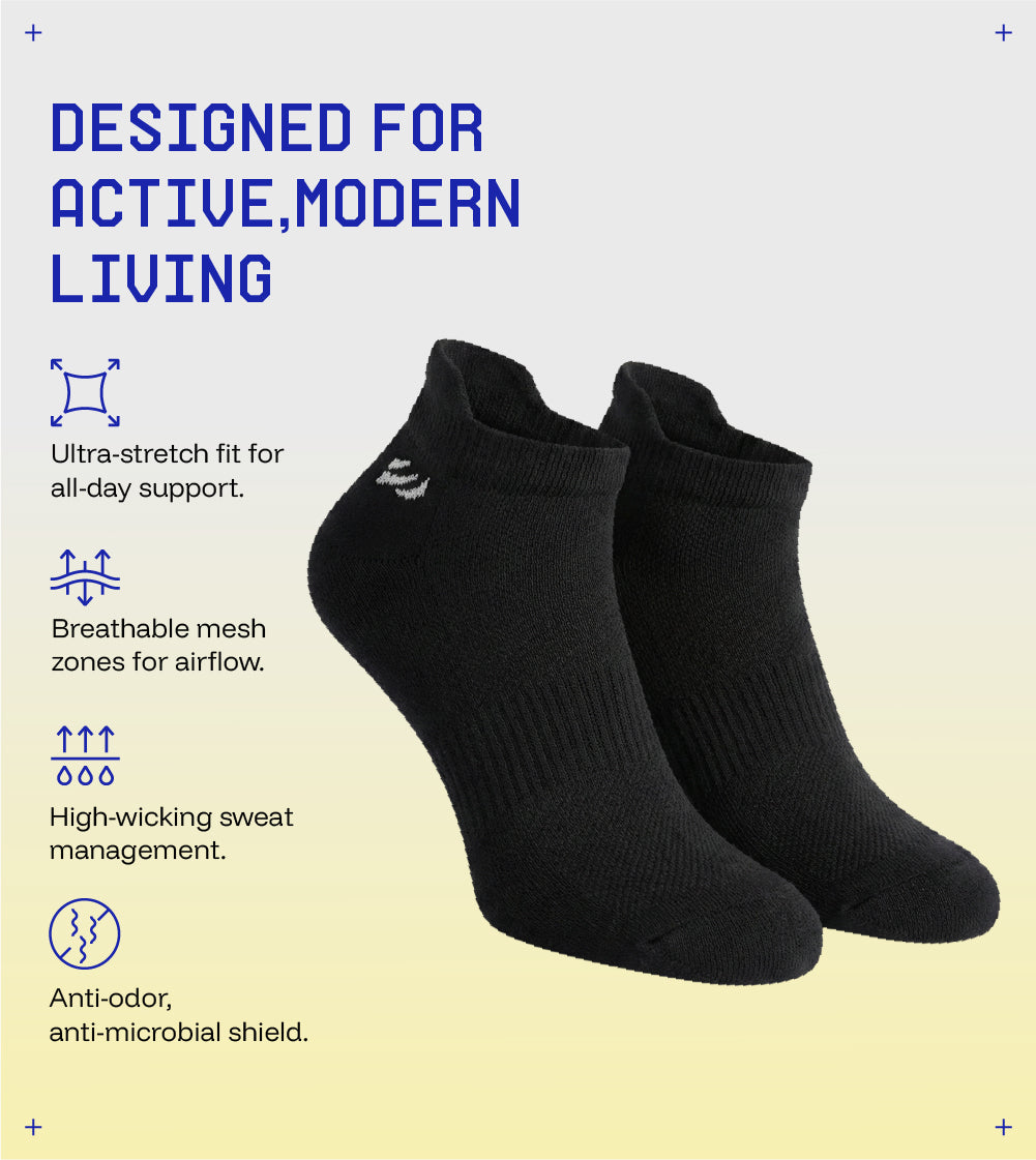 Striped Bamboo Ankle Socks