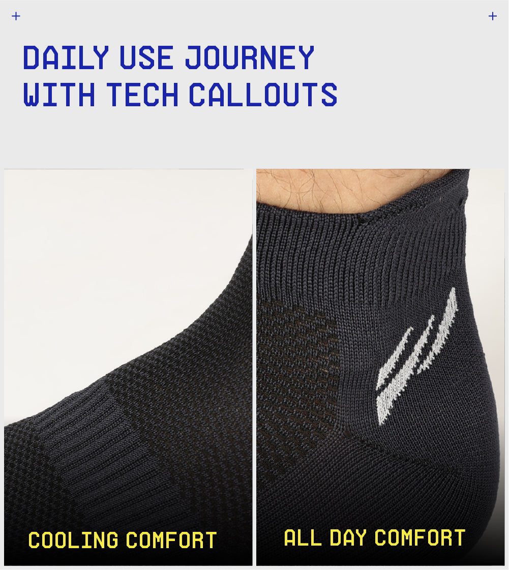 Striped Bamboo Ankle Socks