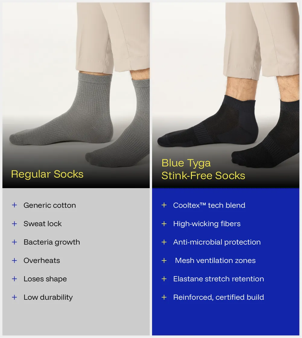 Stink Free Socks - Pack of 3
