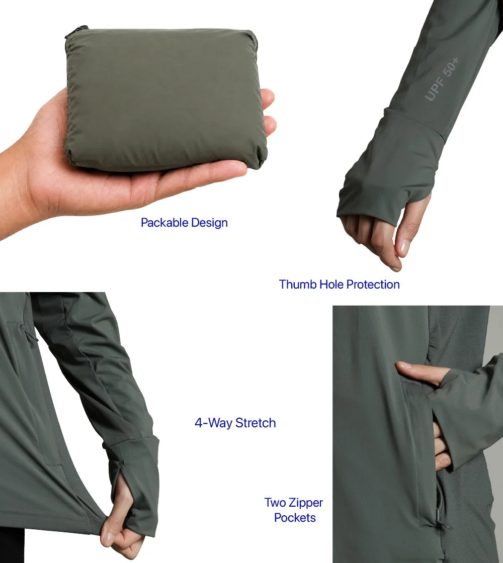 Womens Sunscreen Jacket Ice