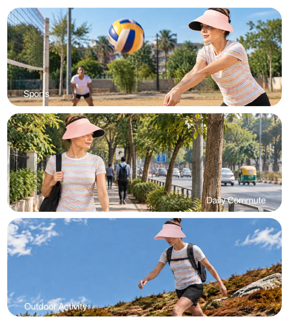 Women Sunscreen Wide Visor Pro