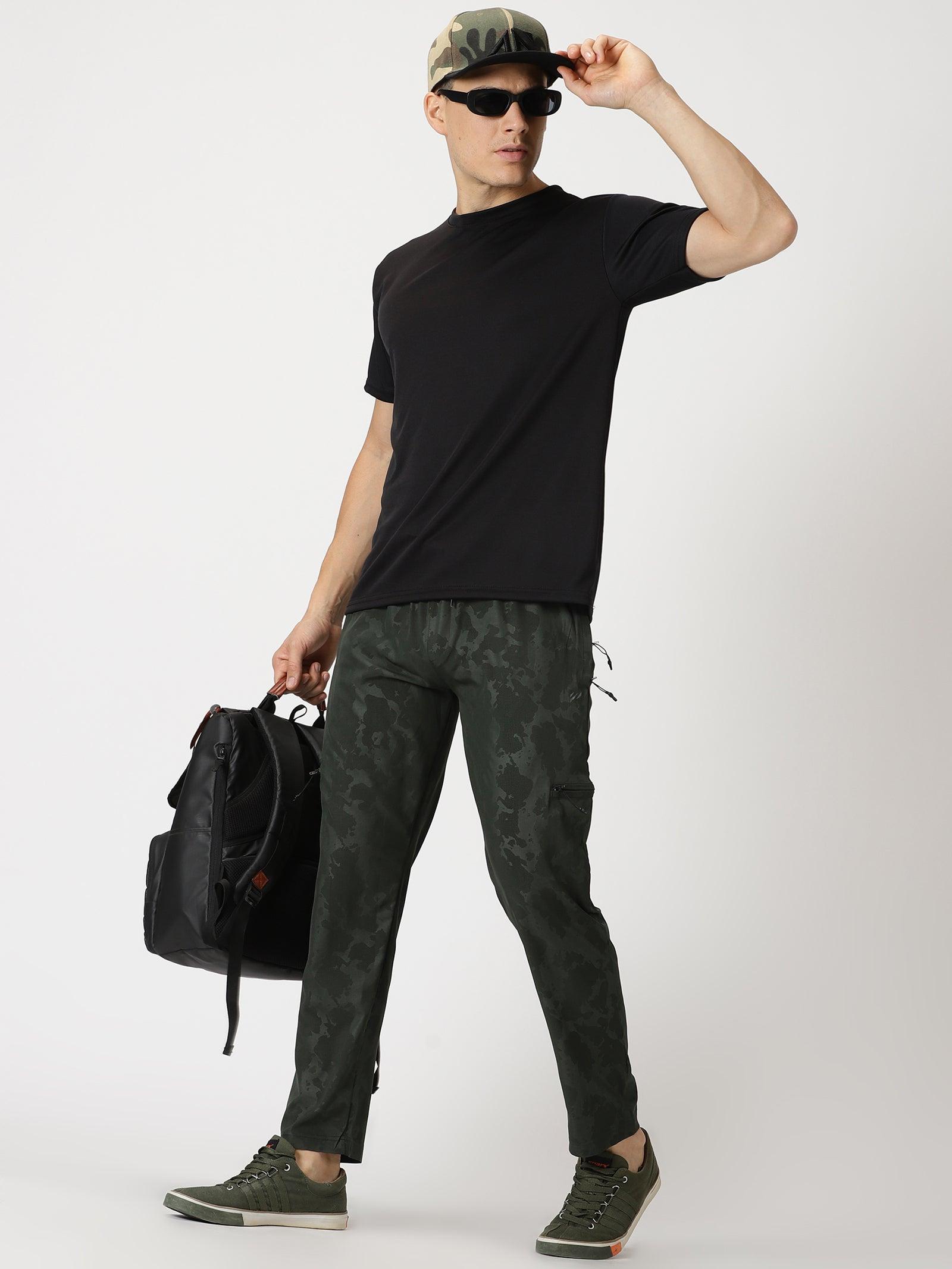 Camo Travel Joggers - Blue Tyga
