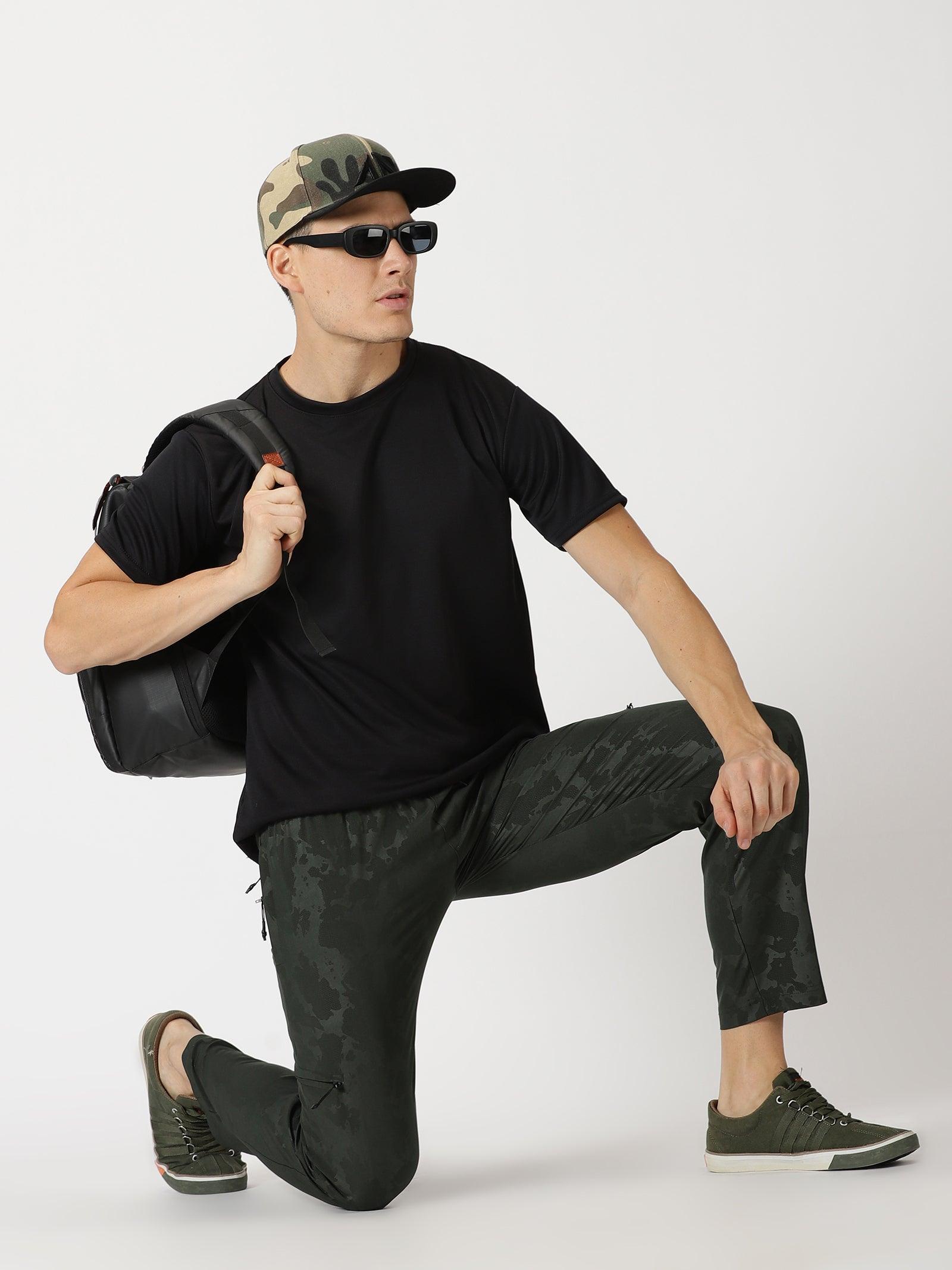 Camo Travel Joggers - Blue Tyga