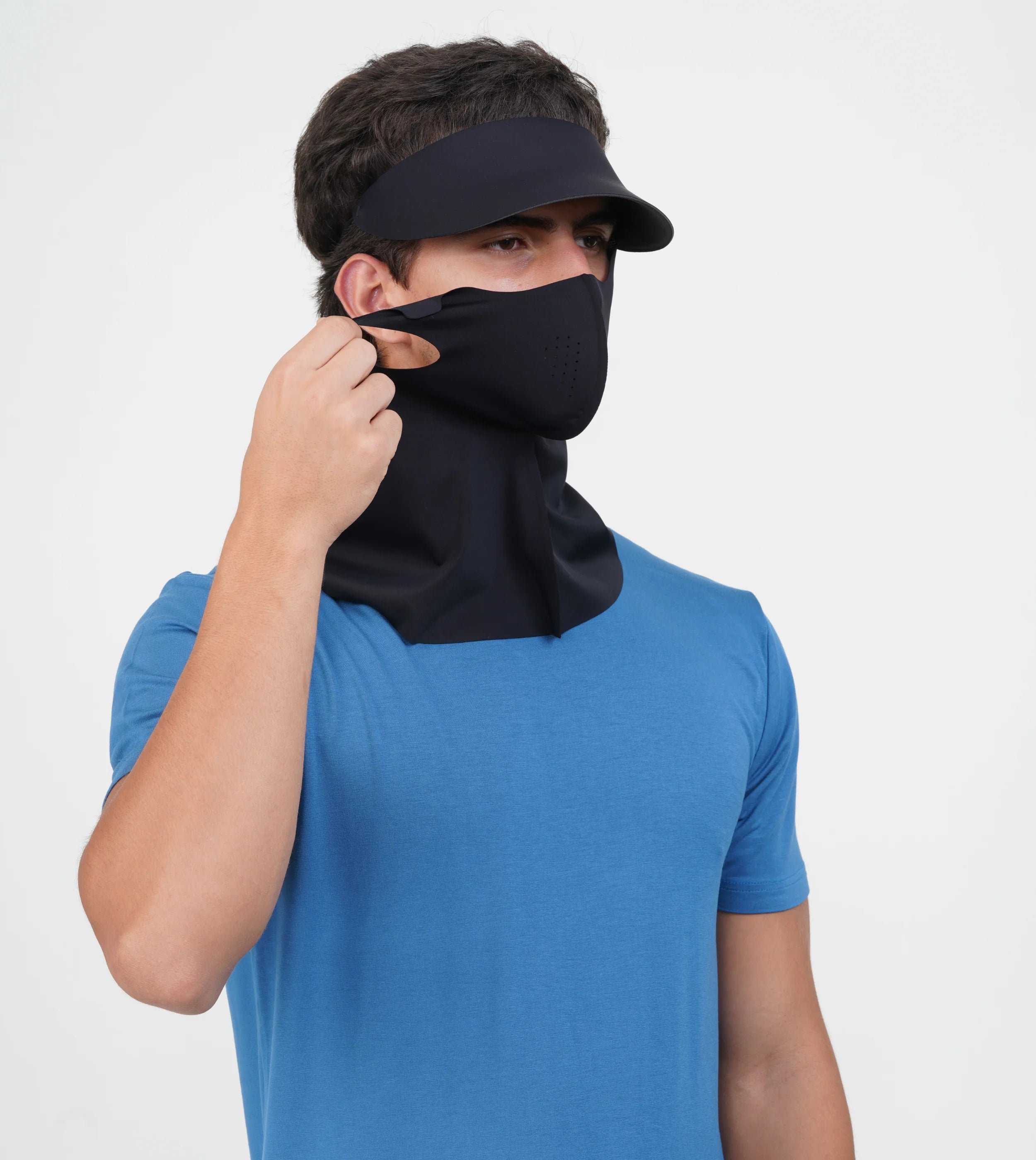 Sunscreen Mask with Neck Cover & Detachable Visor