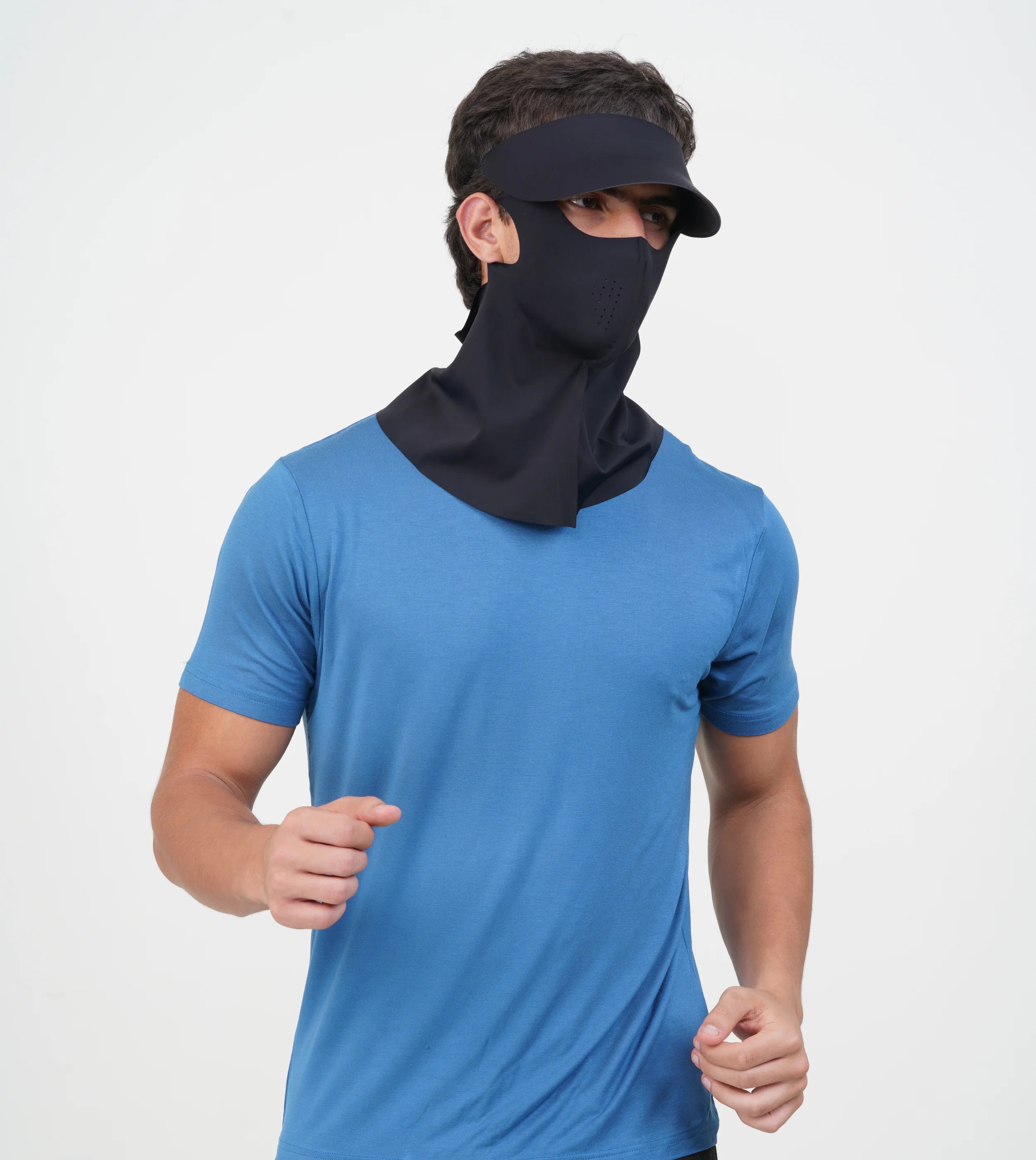 Sunscreen Mask with Neck Cover & Detachable Visor