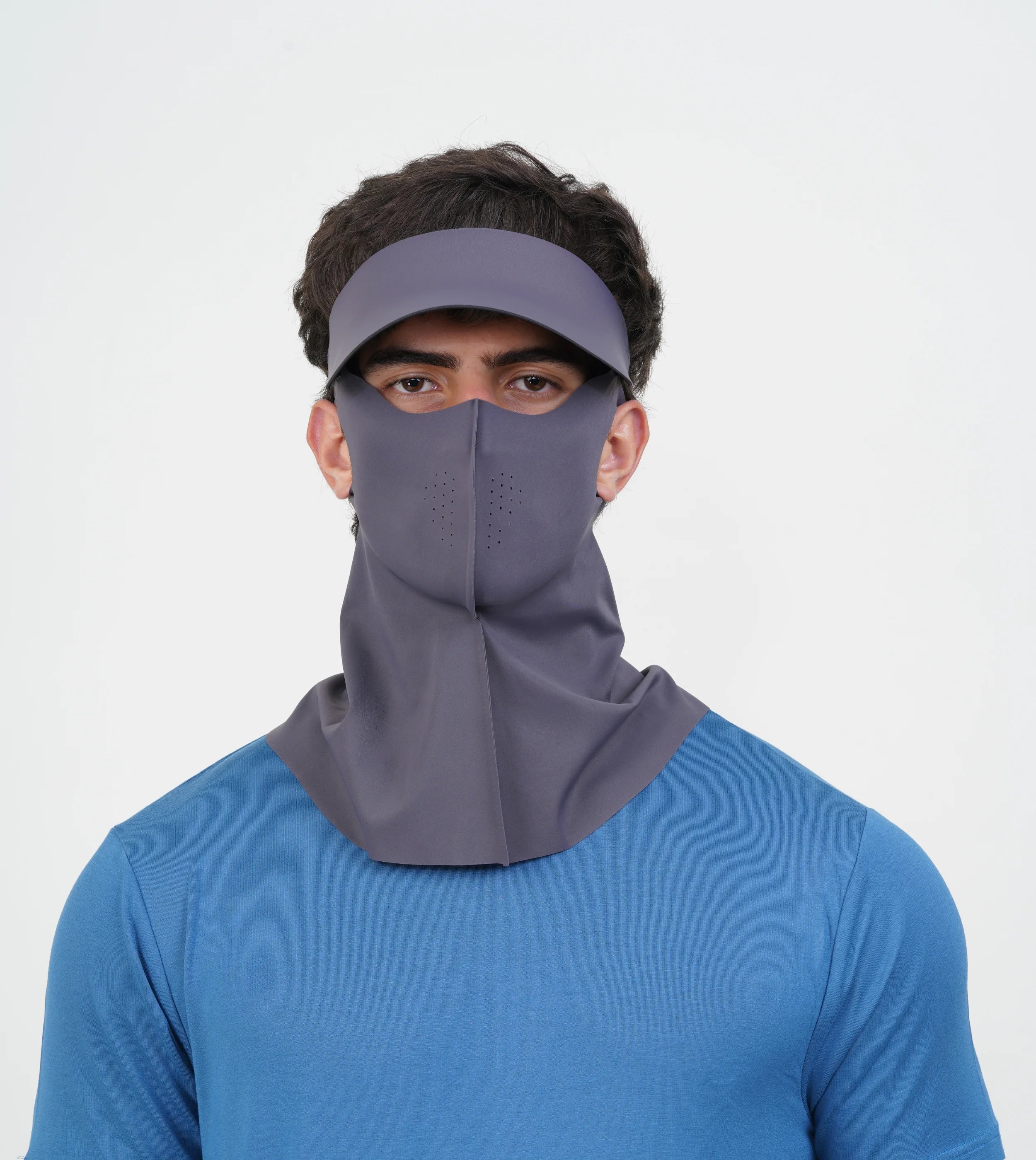 Sunscreen Mask with Neck Cover & Detachable Visor