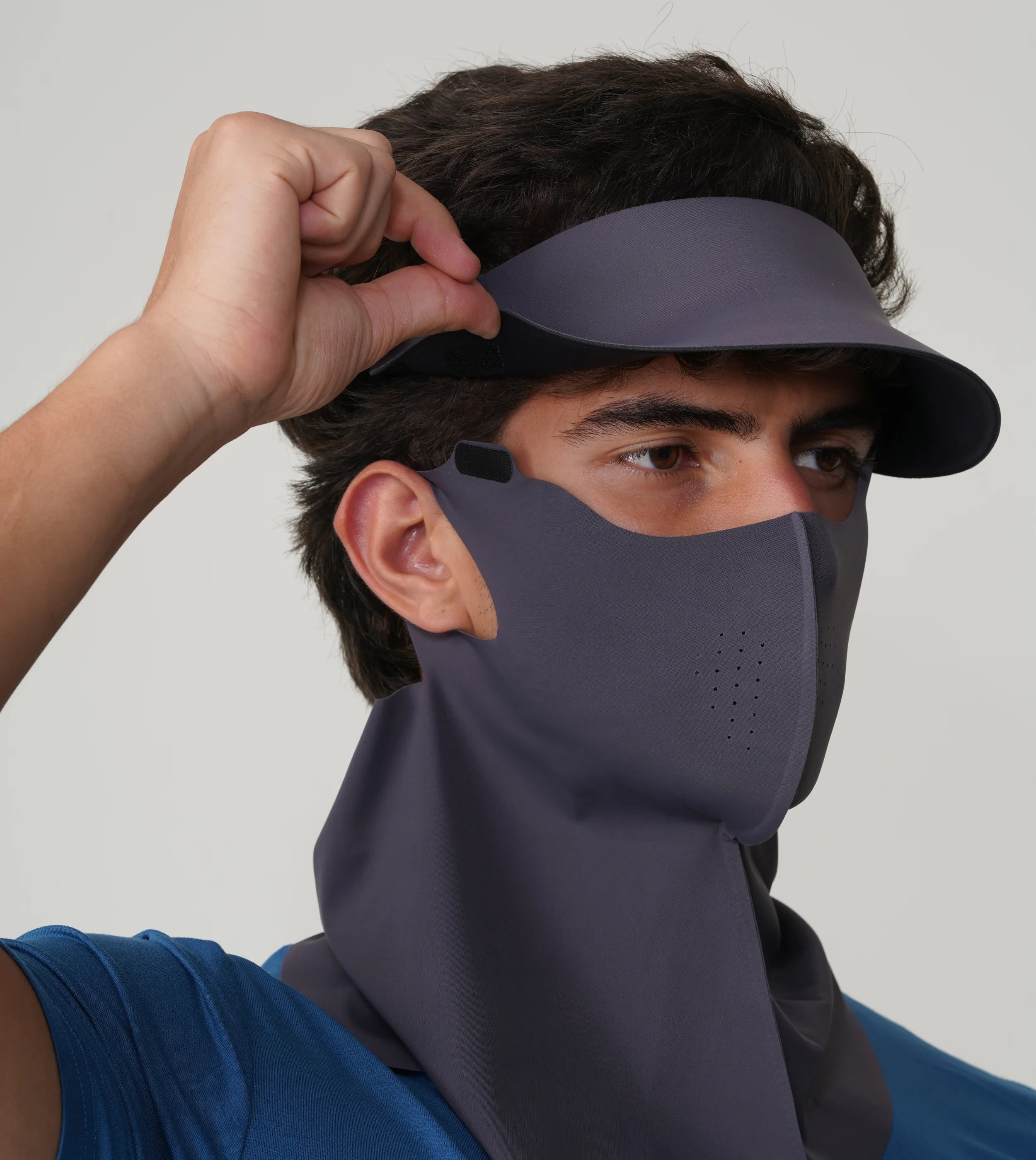 Sunscreen Mask with Neck Cover & Detachable Visor