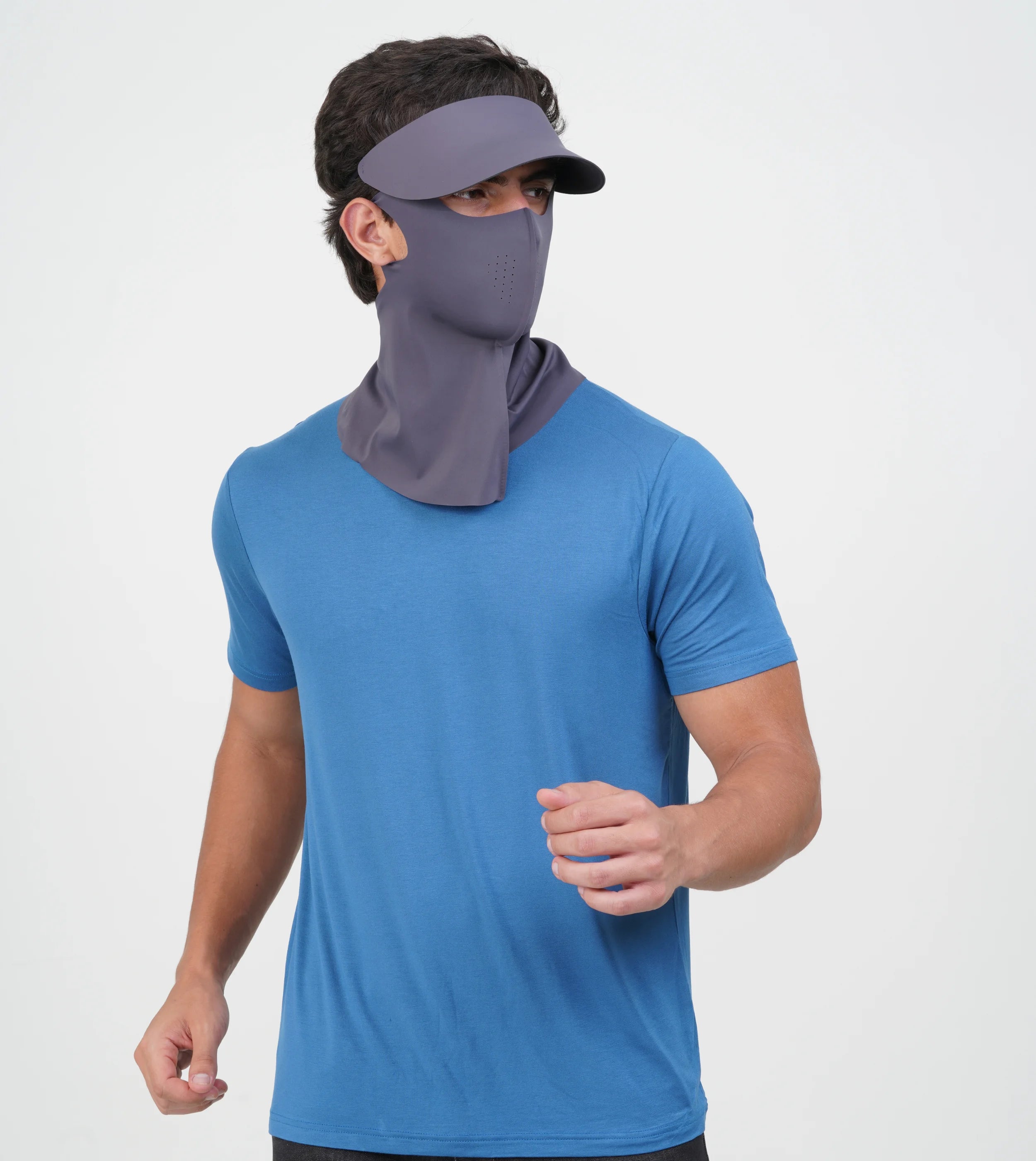 Sunscreen Mask with Neck Cover & Detachable Visor