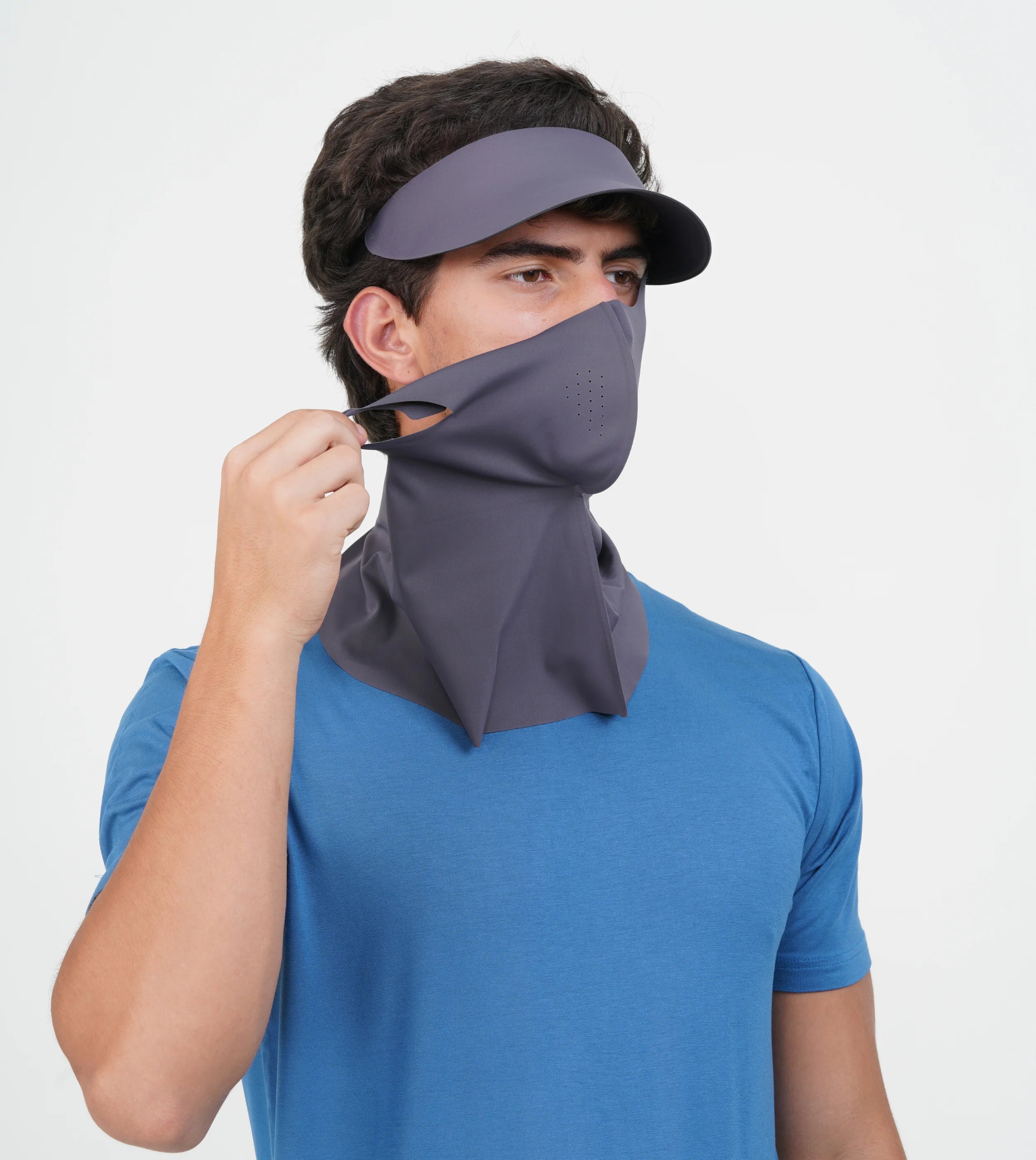 Sunscreen Mask with Neck Cover & Detachable Visor