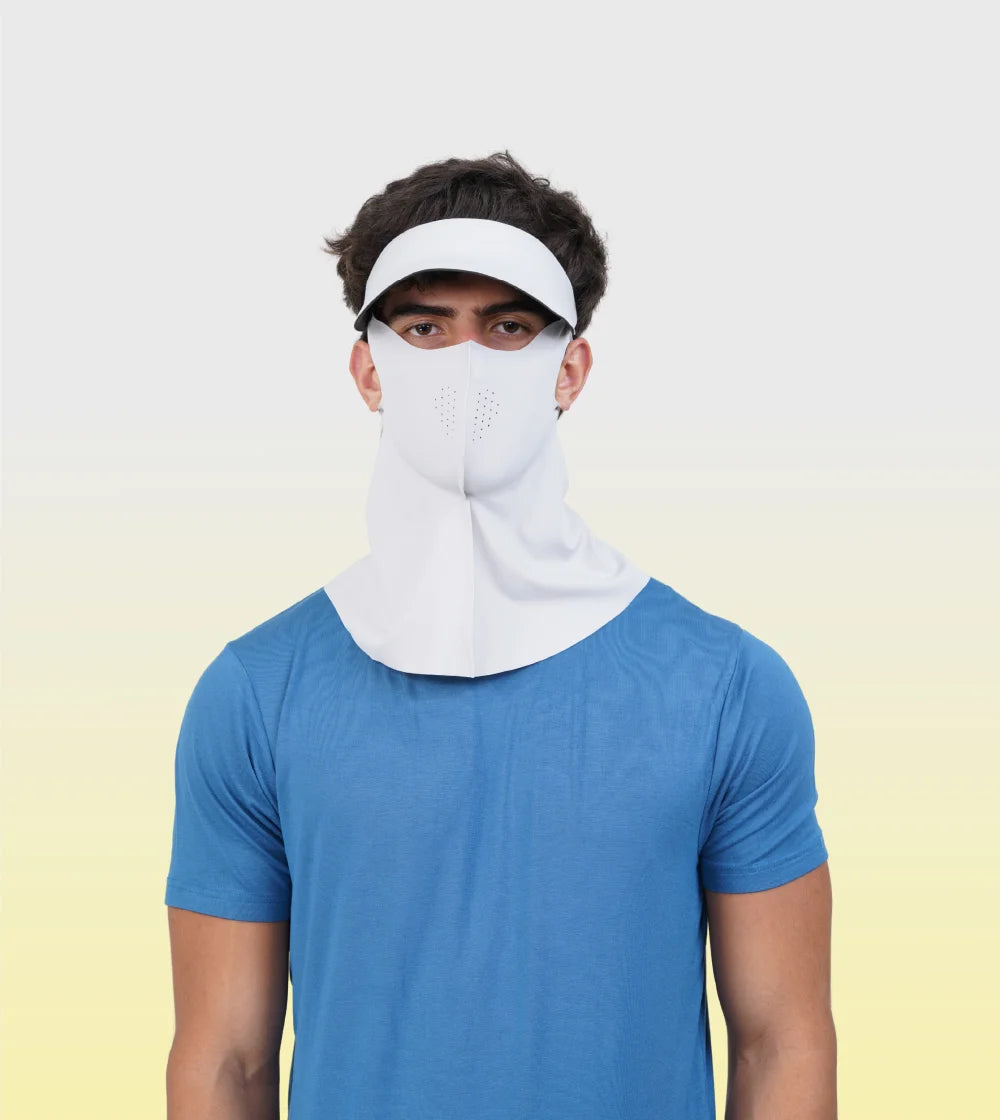 Sunscreen Mask with Neck Cover & Detachable Visor