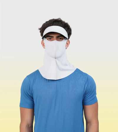 Sunscreen Mask with Neck Cover & Detachable Visor