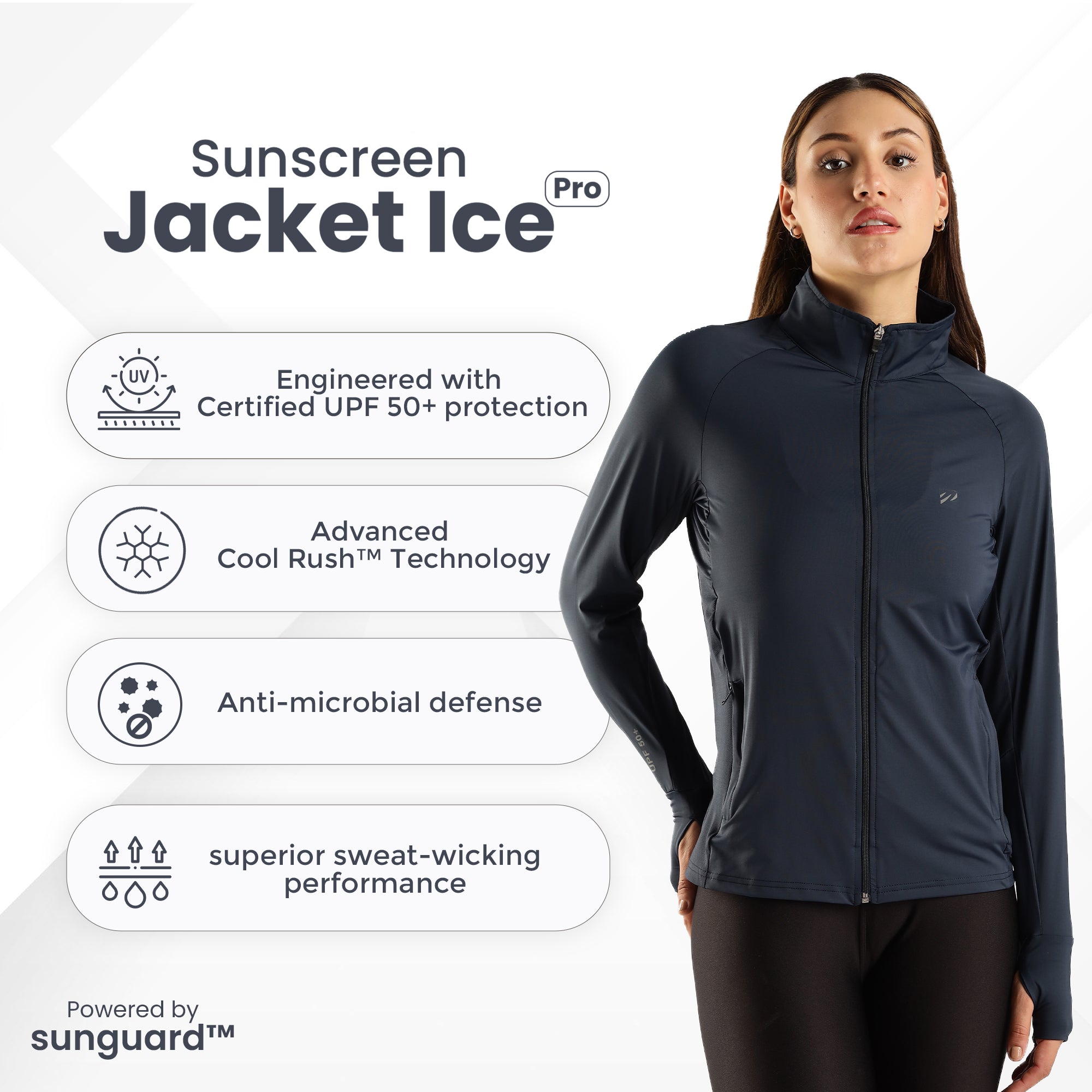 WOMENS SUNSCREEN JACKET ICE Pro