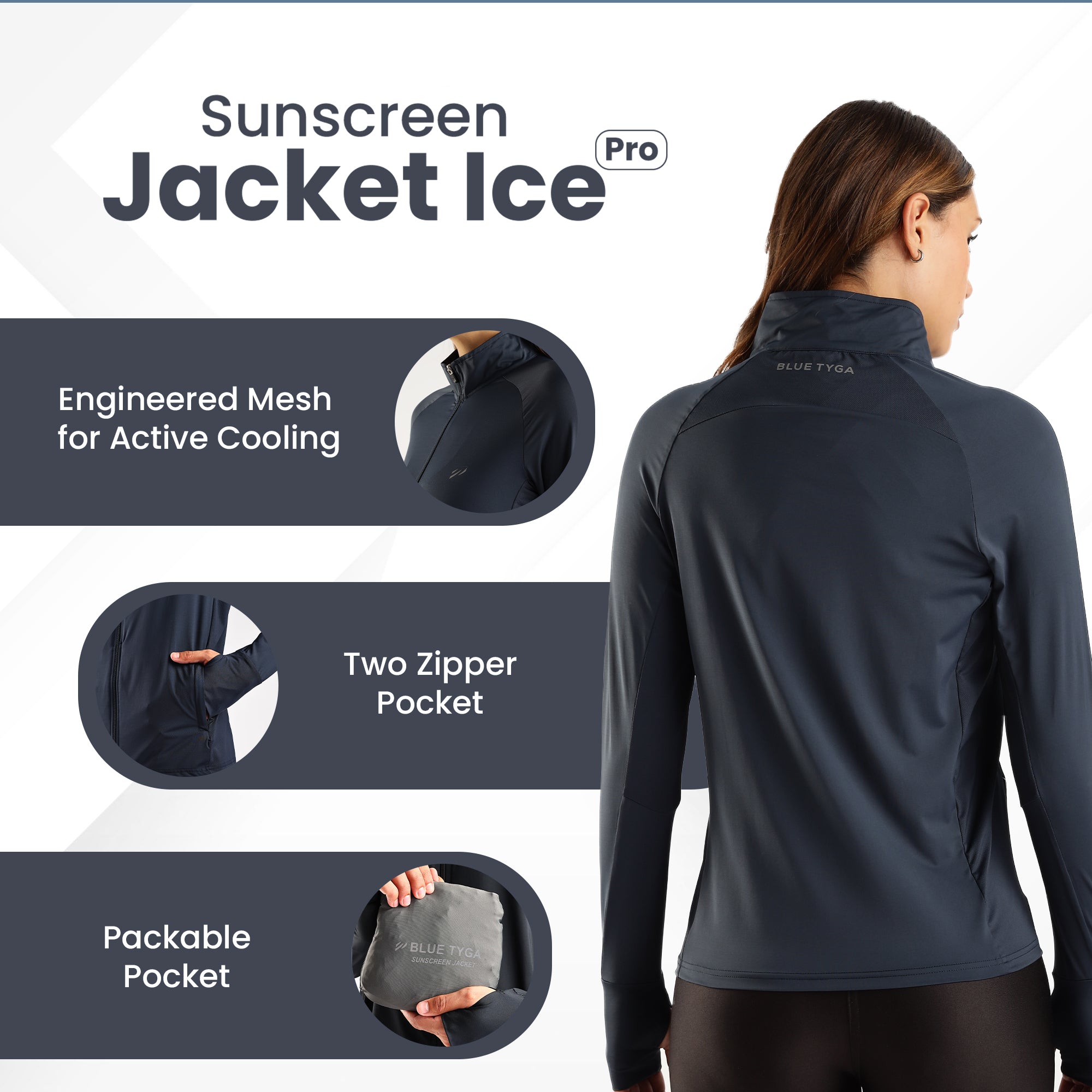WOMENS SUNSCREEN JACKET ICE Pro