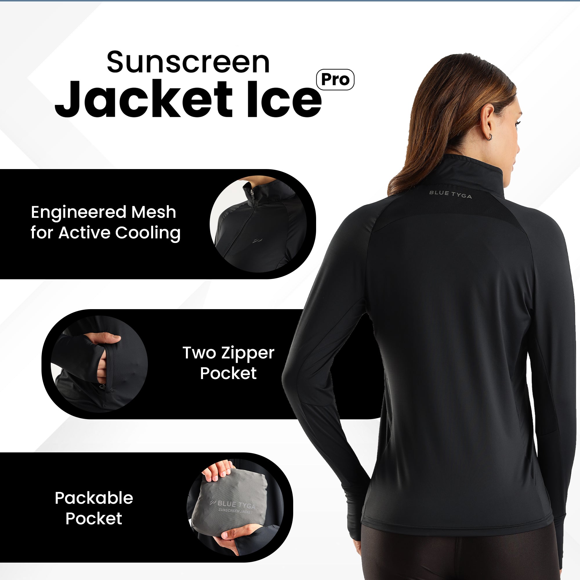 WOMENS SUNSCREEN JACKET ICE Pro