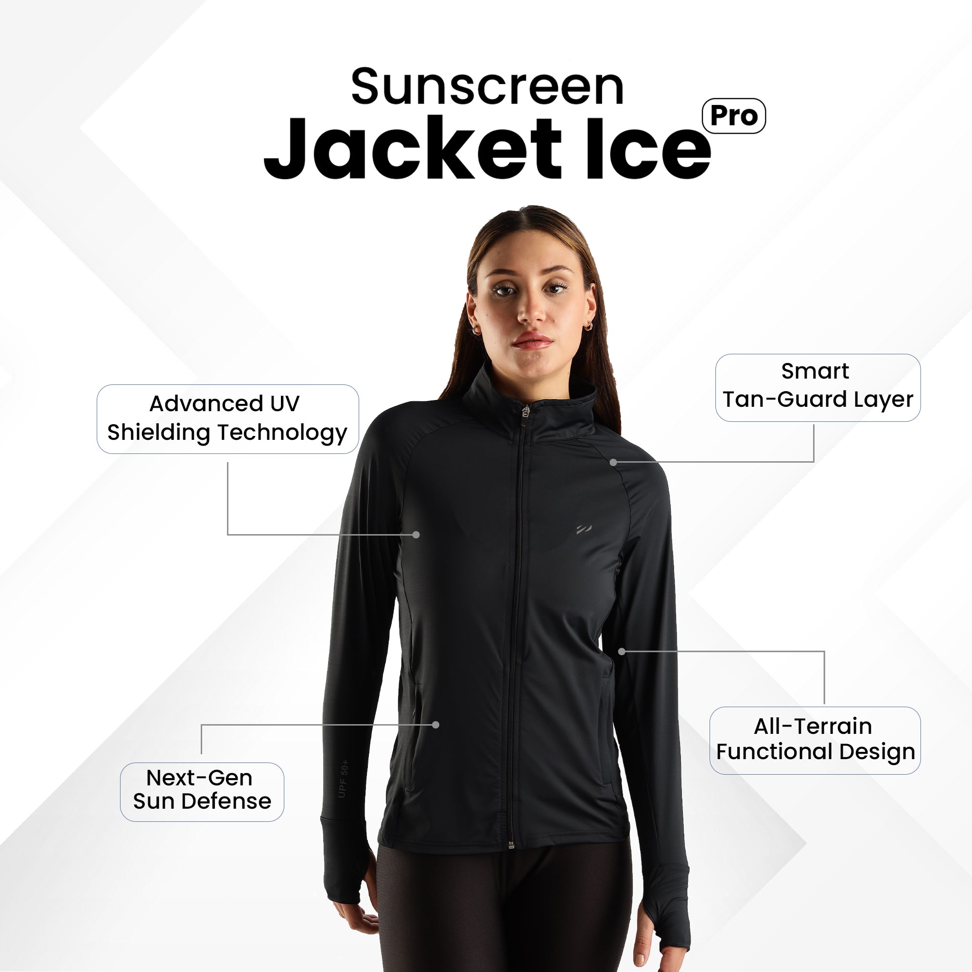 WOMENS SUNSCREEN JACKET ICE Pro