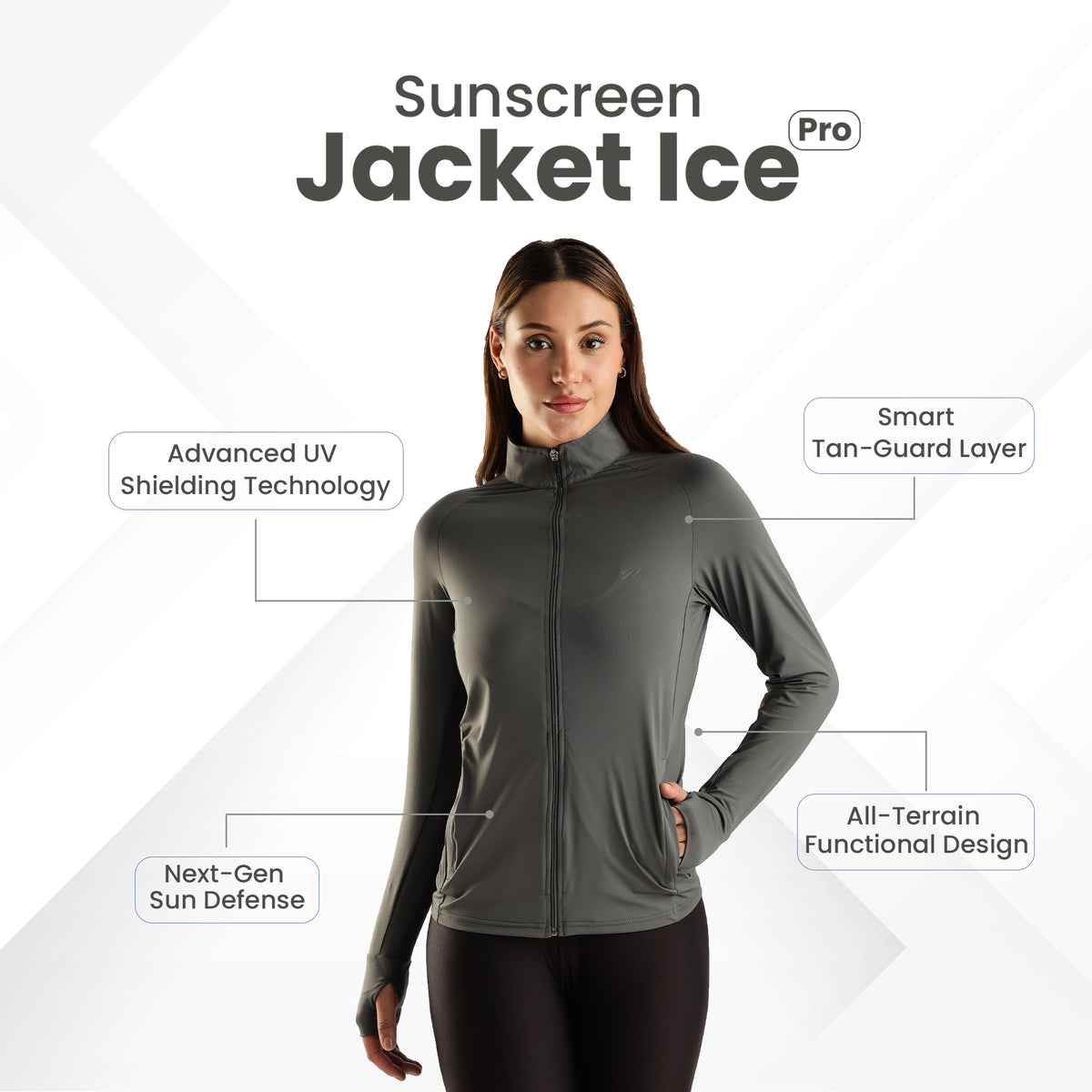 Womens Sunscreen Jacket Ice