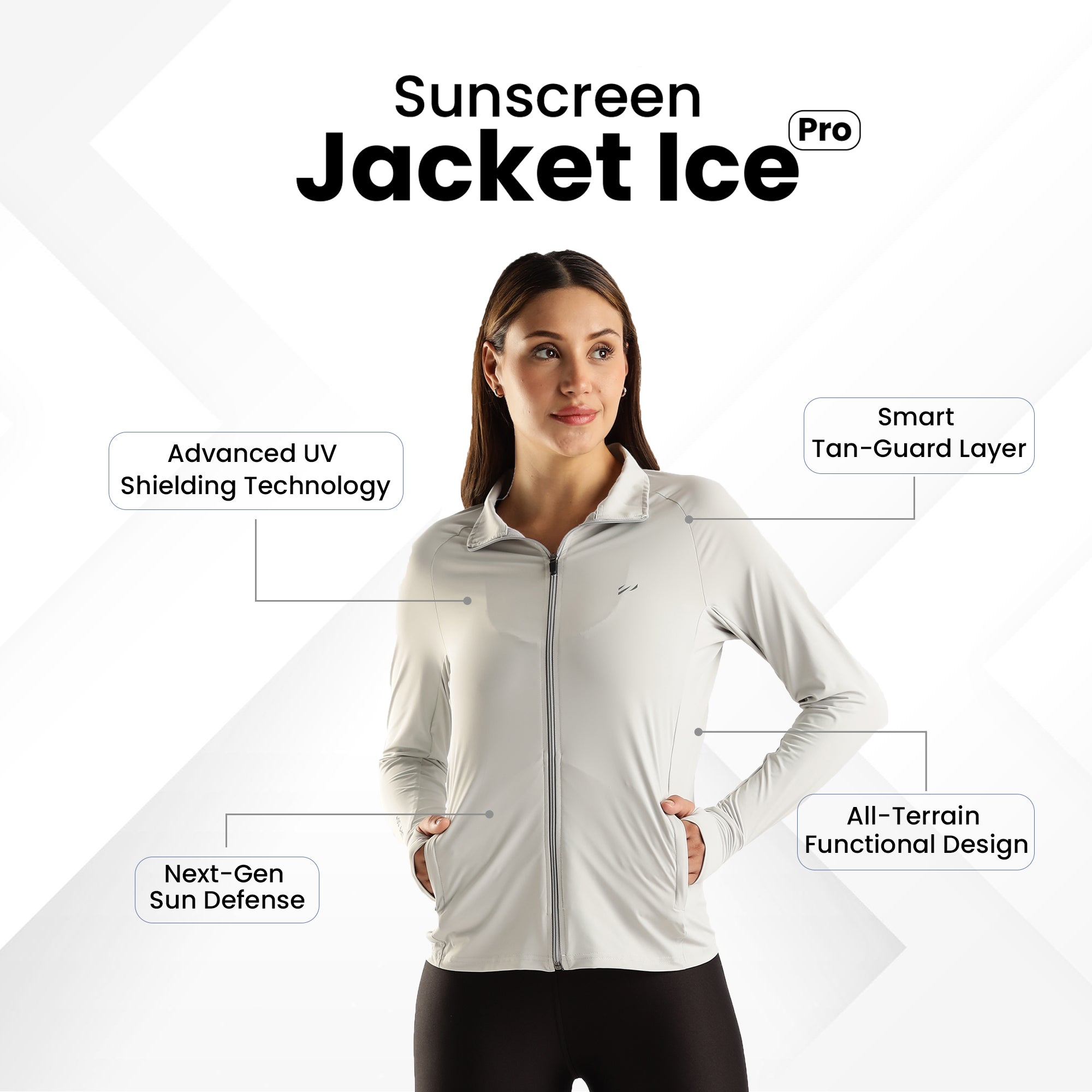 WOMENS SUNSCREEN JACKET ICE Pro