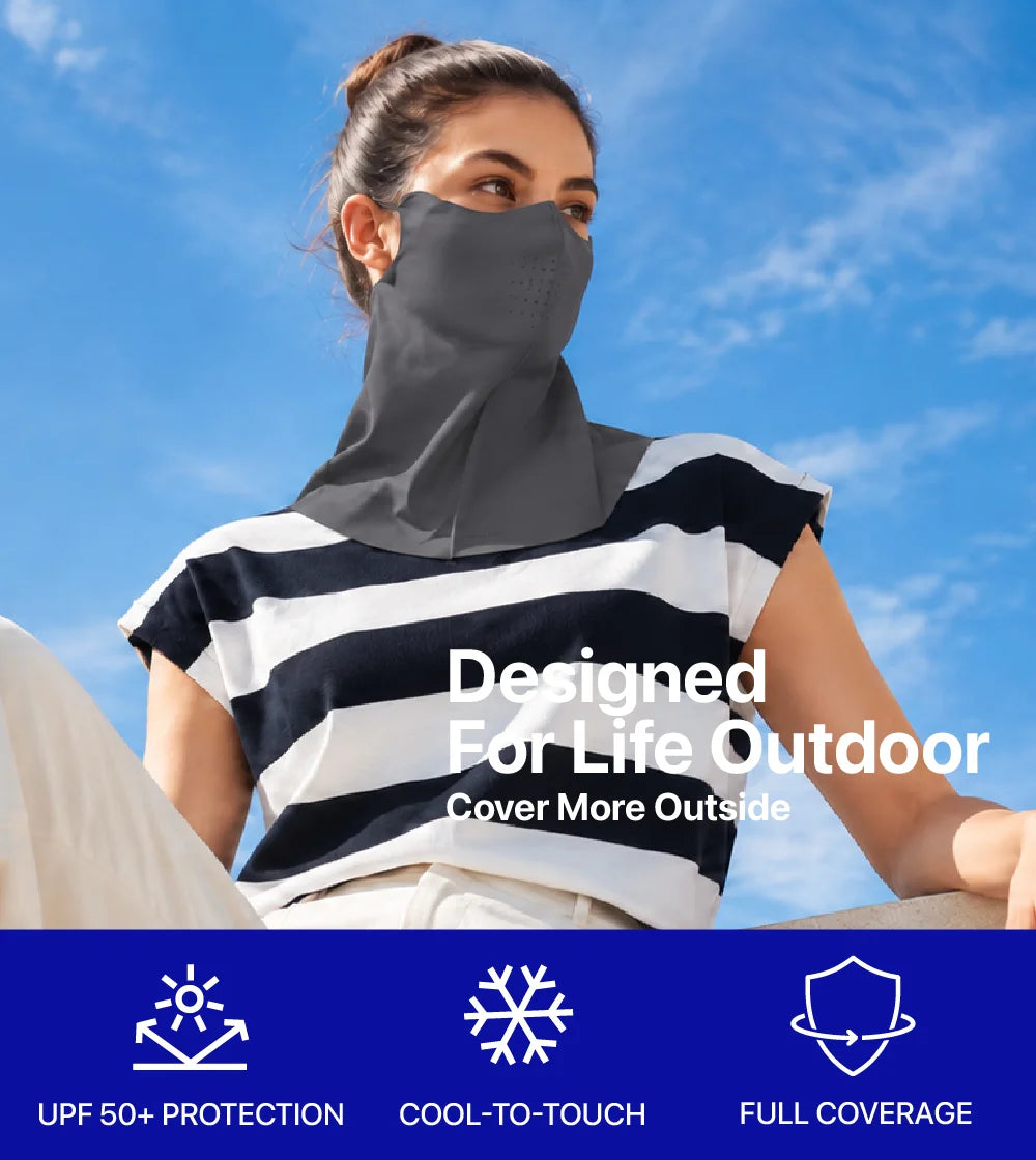 Women Sunscreen Neck Cover Mask