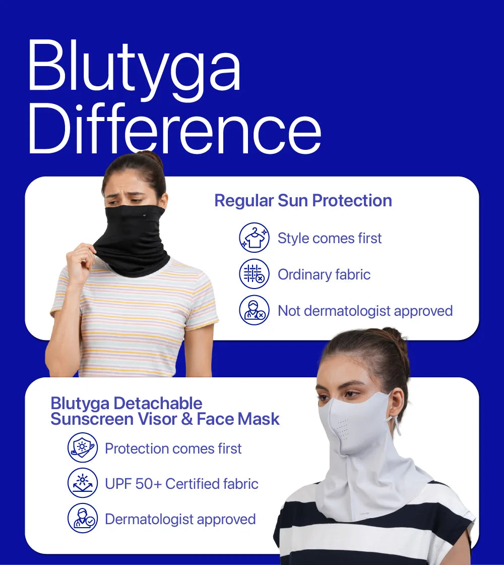 Women Sunscreen Neck Cover Mask