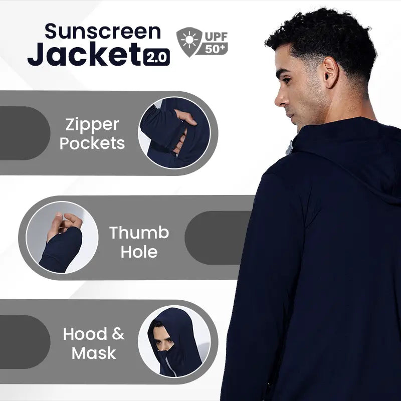 Sunscreen Jacket 2.0 - Advanced Protection from Sun & Pollution