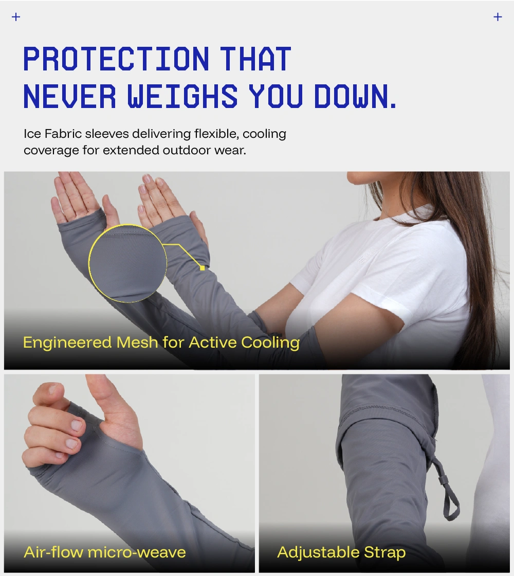 Breathable and relaxed fit sunscreen Arm sleeves 2
