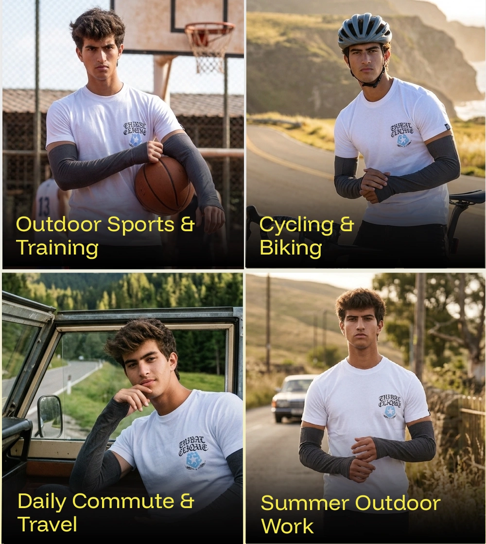 Breathable and relaxed fit sunscreen Arm sleeves