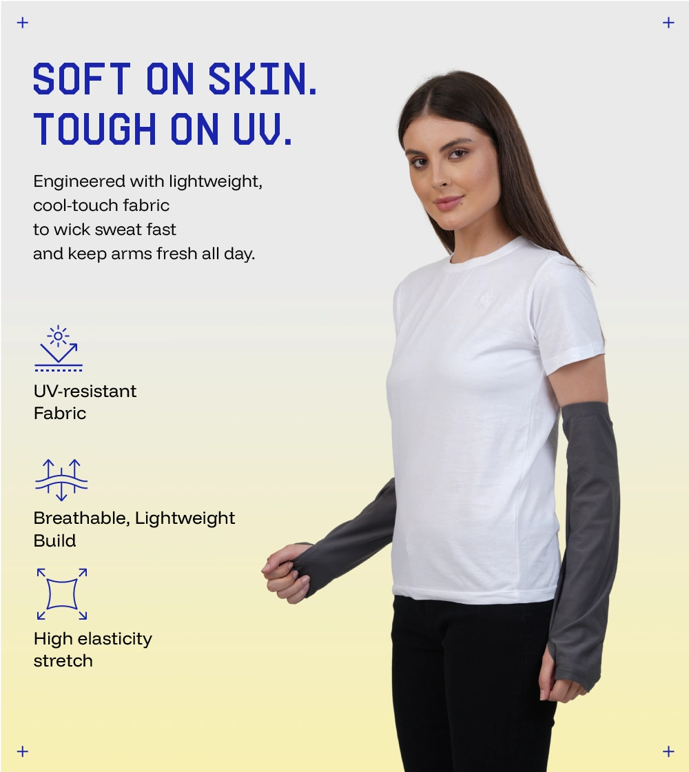 Breathable and relaxed fit sunscreen Arm sleeves
