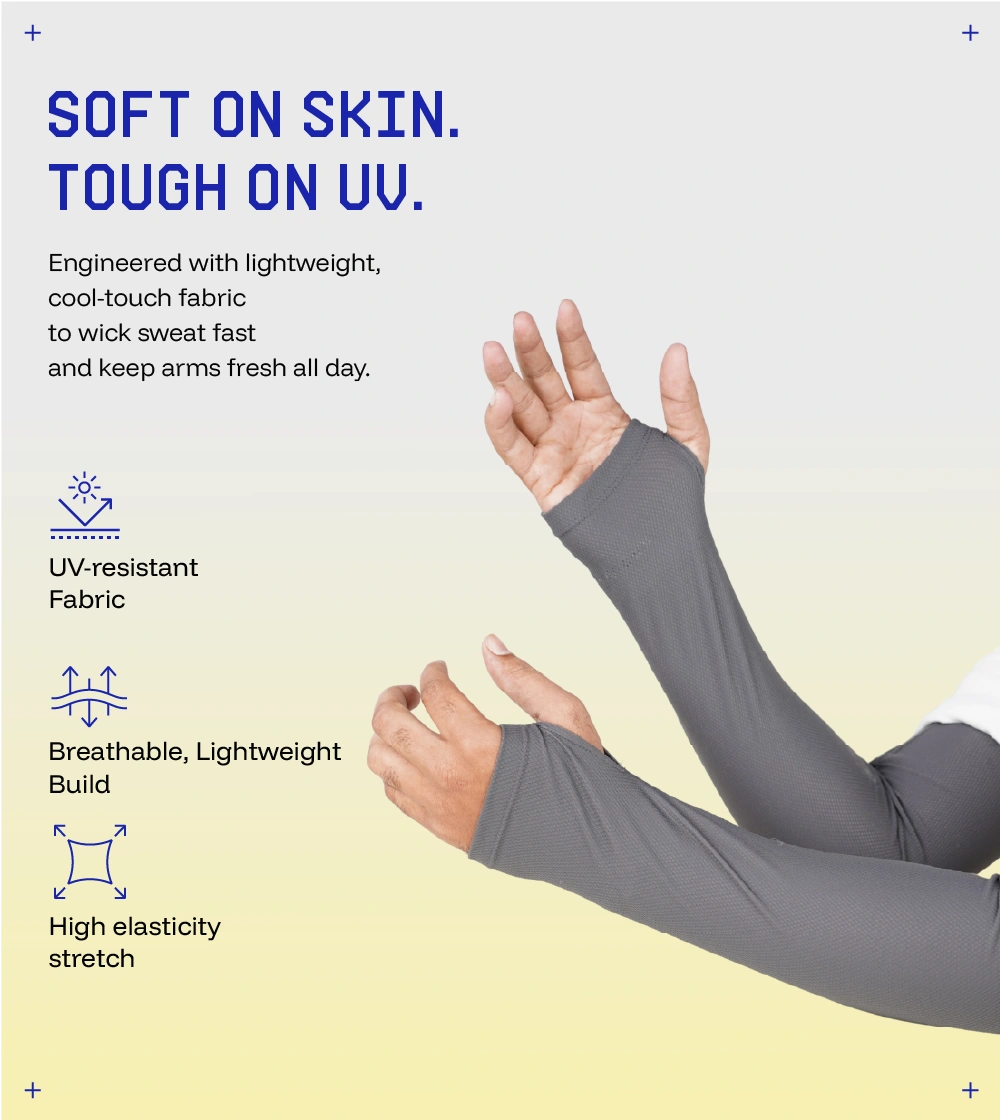 Breathable and relaxed fit sunscreen Arm sleeves