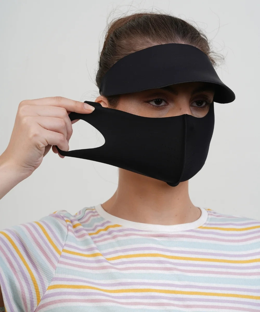 DITACHABLE Sunscreen visor & FACE mask