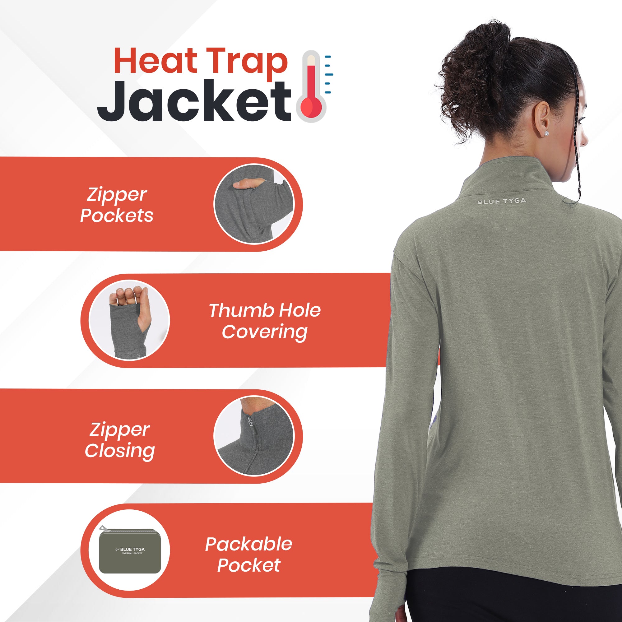 Womens Anti AC Thermal Jacket