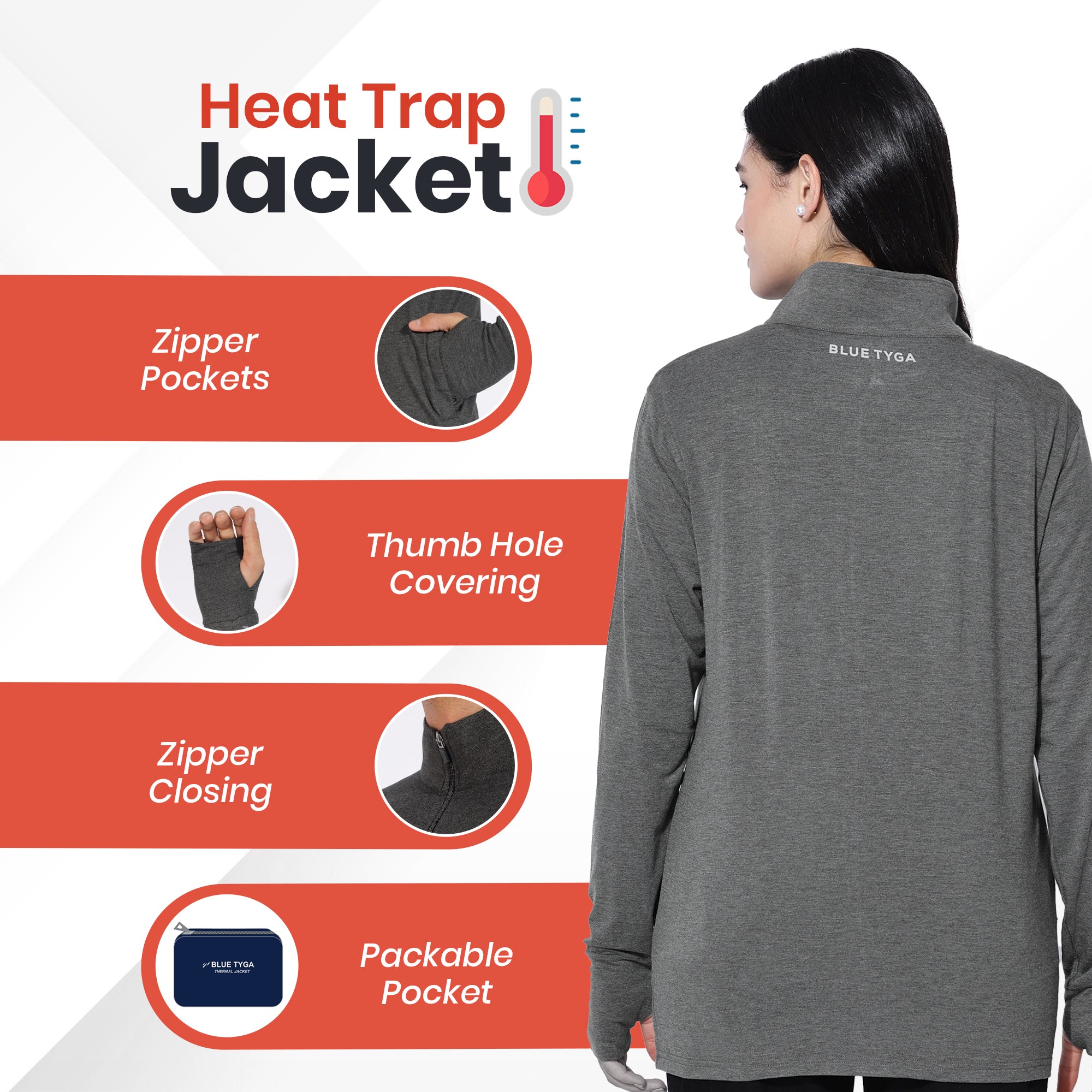 Womens Anti AC Thermal Jacket