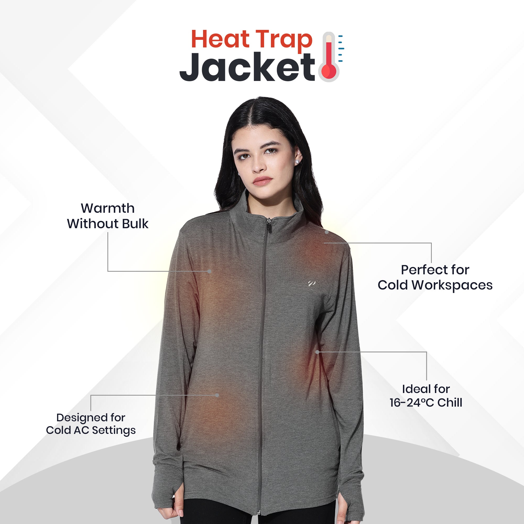 Womens Anti AC Thermal Jacket
