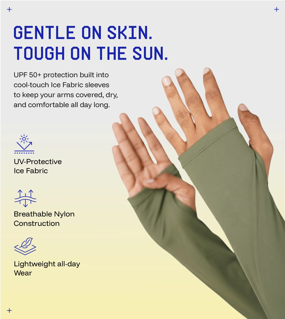 Breathable and relaxed fit sunscreen Arm sleeves 2
