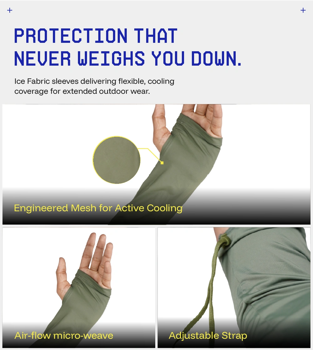 Breathable and relaxed fit sunscreen Arm sleeves 2